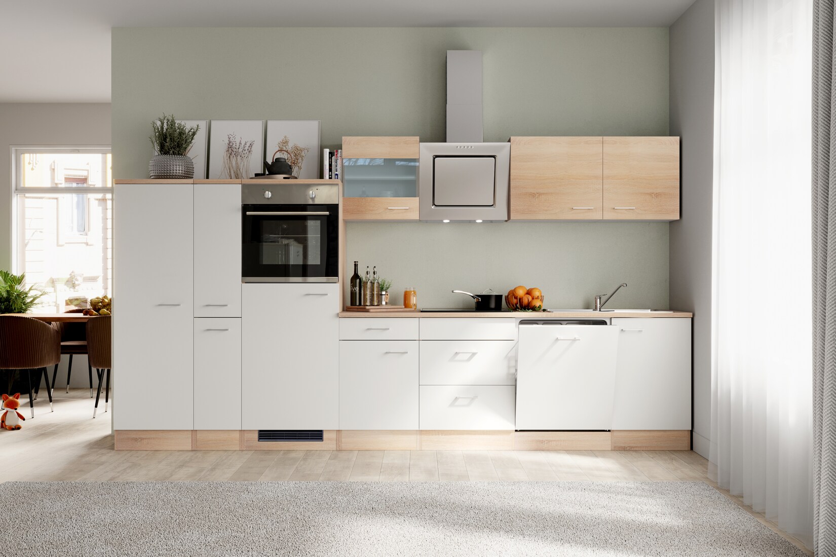 Flex-Well Küchenzeile G-360-2901-022 versch. Farben | 04047584068558