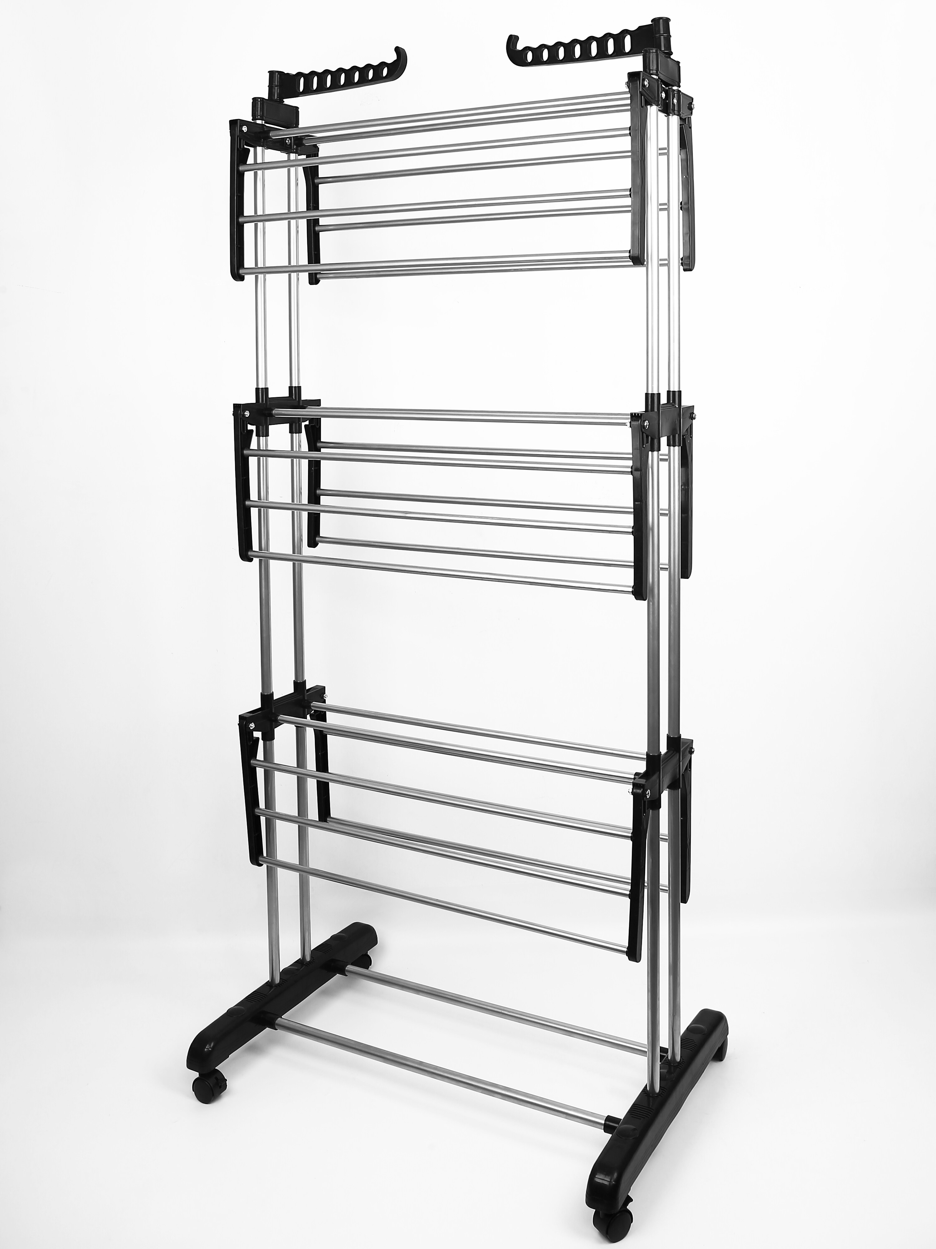 Clever Clean Turmw&auml;schest&auml;nder XXL, silber schwarz - Bild 1