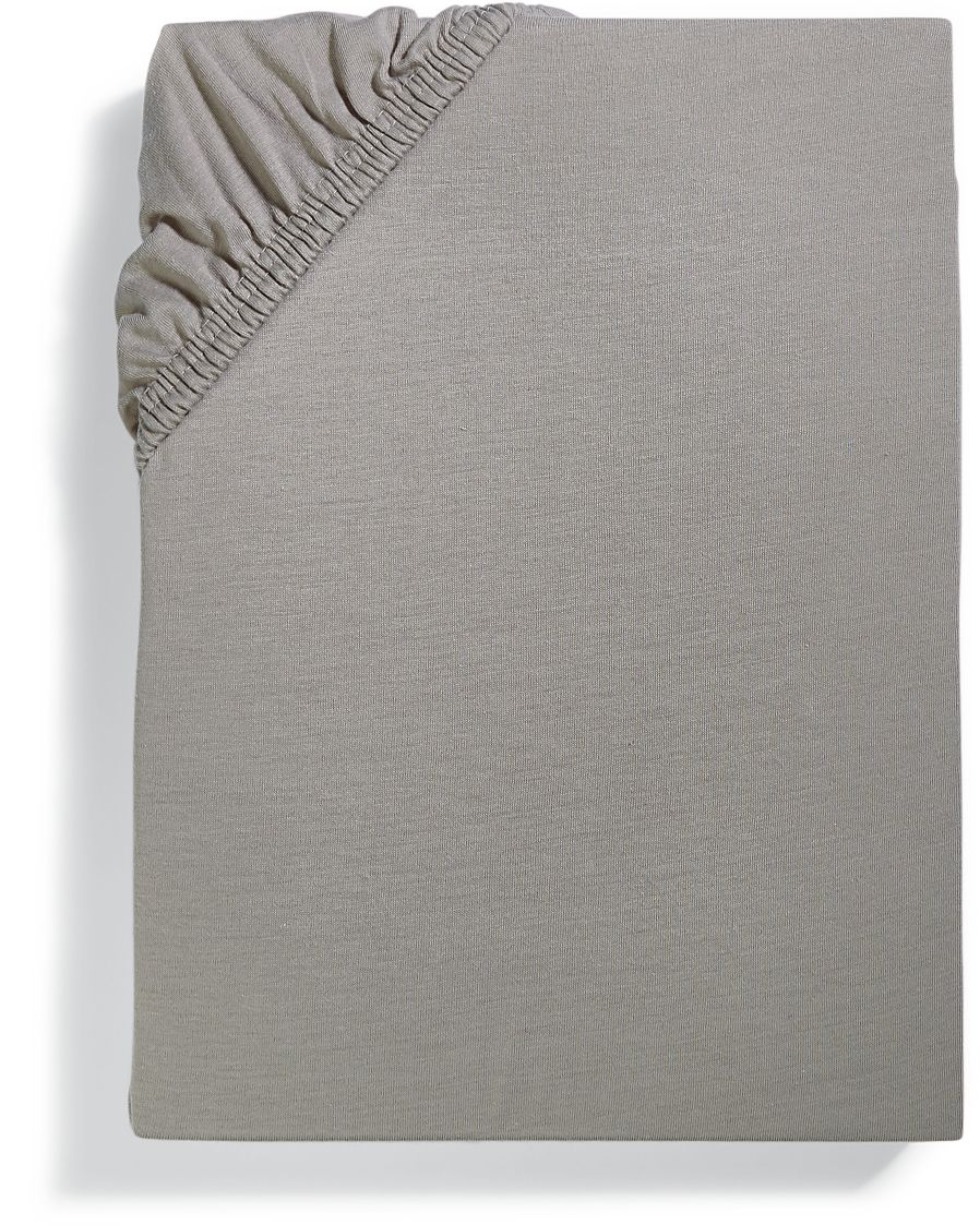 GOTS-Jersey-Spannbettlaken ca. 180-200x200 cm - grau - versch. Farben - Bild 1