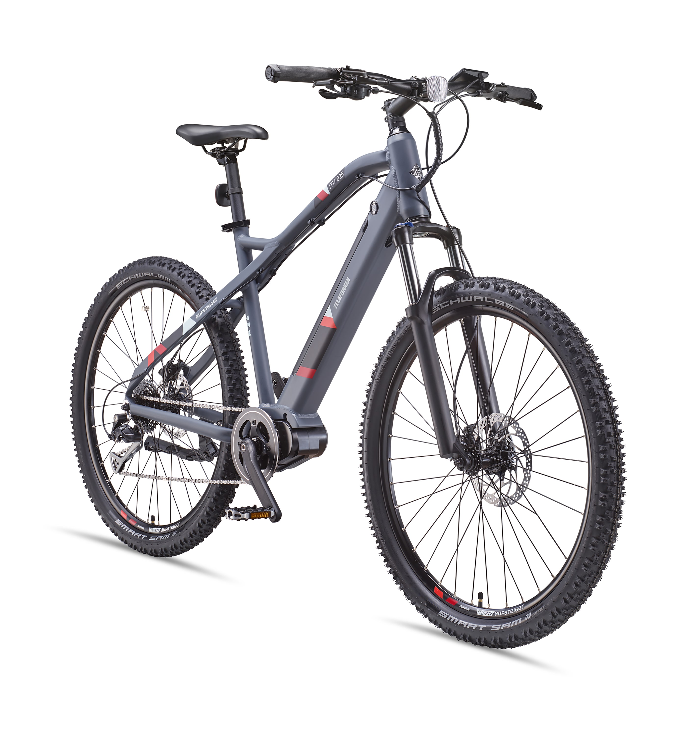 Telefunken Aufsteiger M925 Alu MTB Hardtail 27,5" Mittelmotor, 36V 14AH Akku, Graphit-Blau - Bild 1