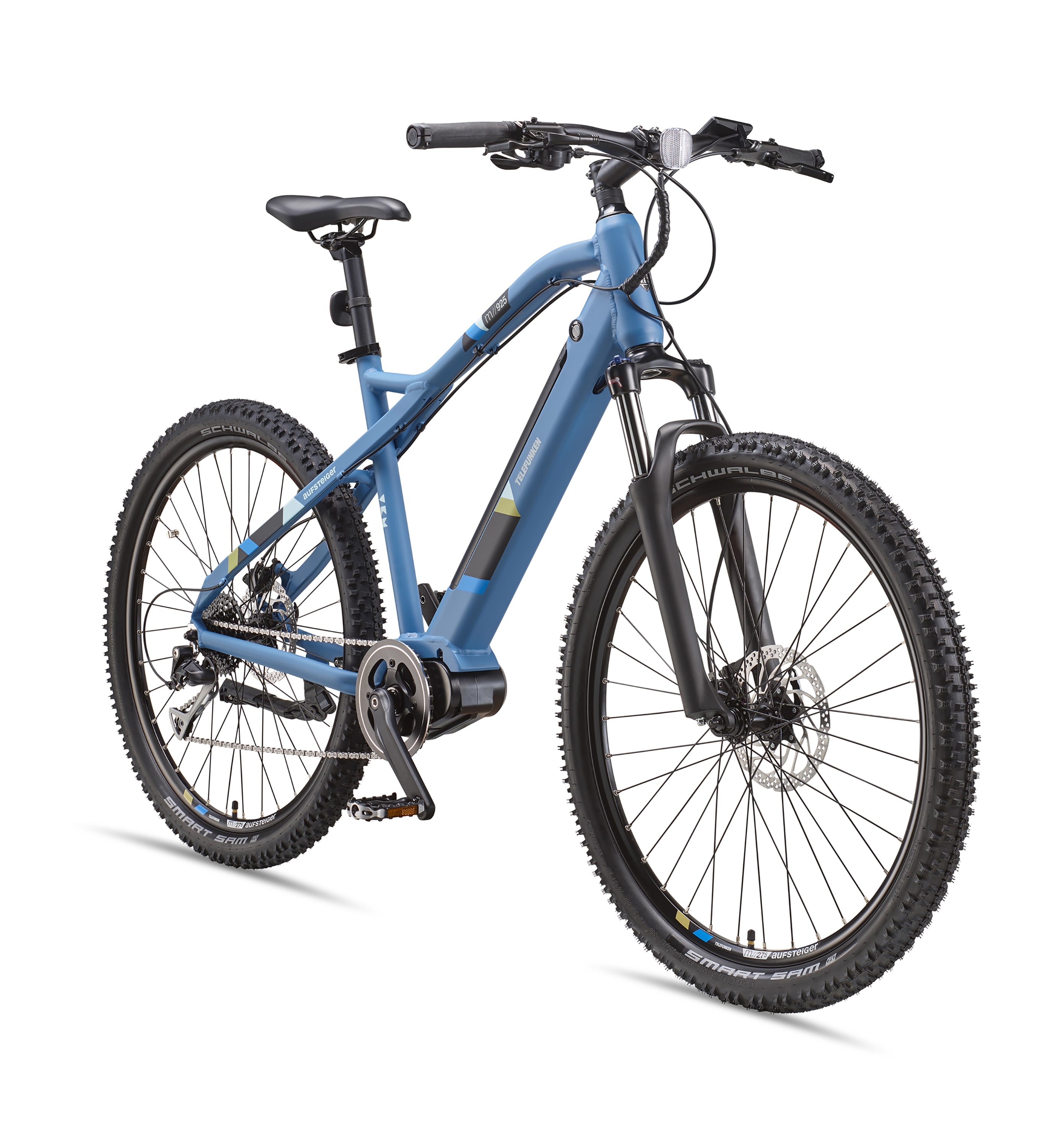 Telefunken Aufsteiger M925 Alu MTB Hardtail 27,5" Mittelmotor, 36V 14AH Akku- Blau - Bild 1