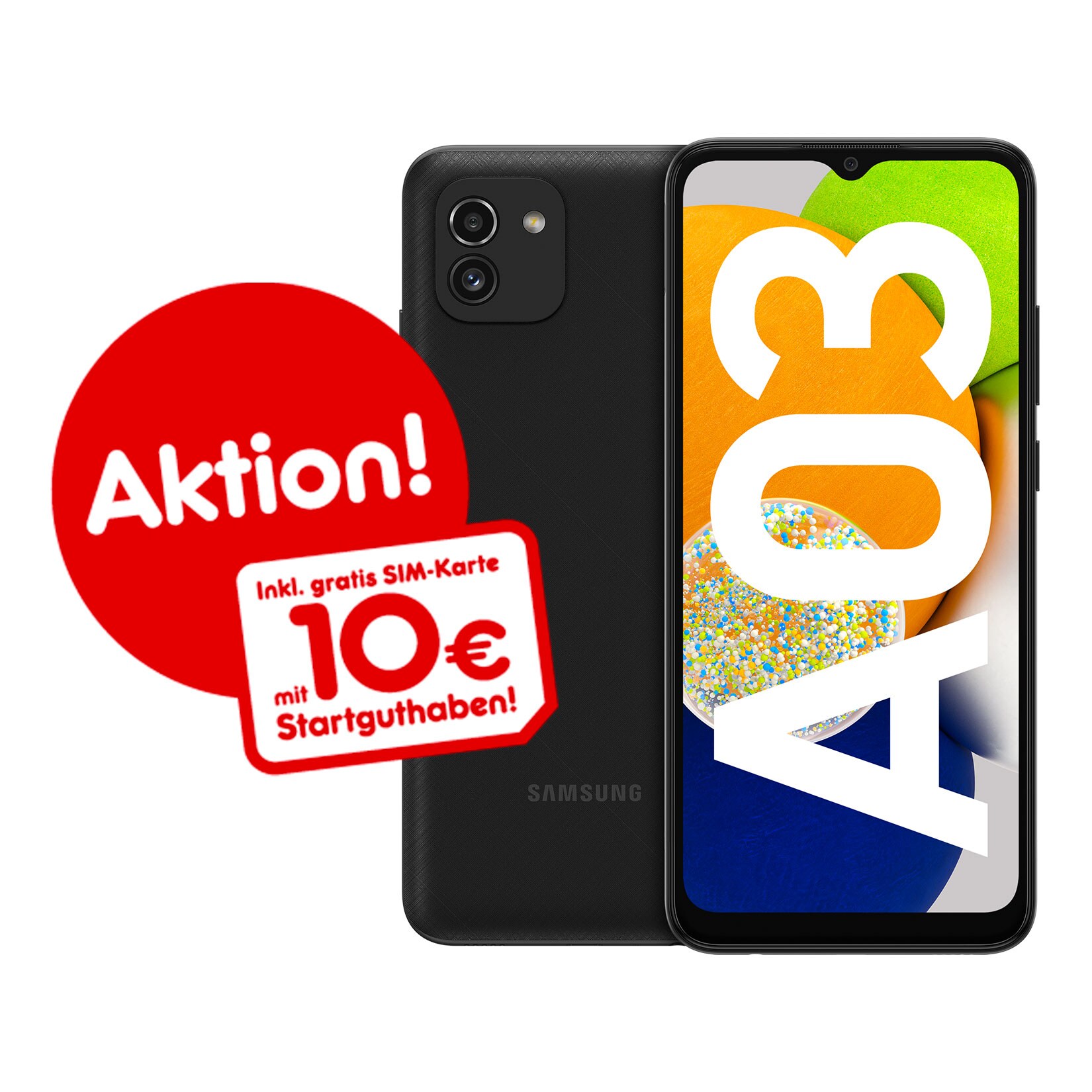 Samsung Galaxy A03 Inkl. NettoKOM SIM-Karte mit 10 &euro; Startguthaben* - Bild 1