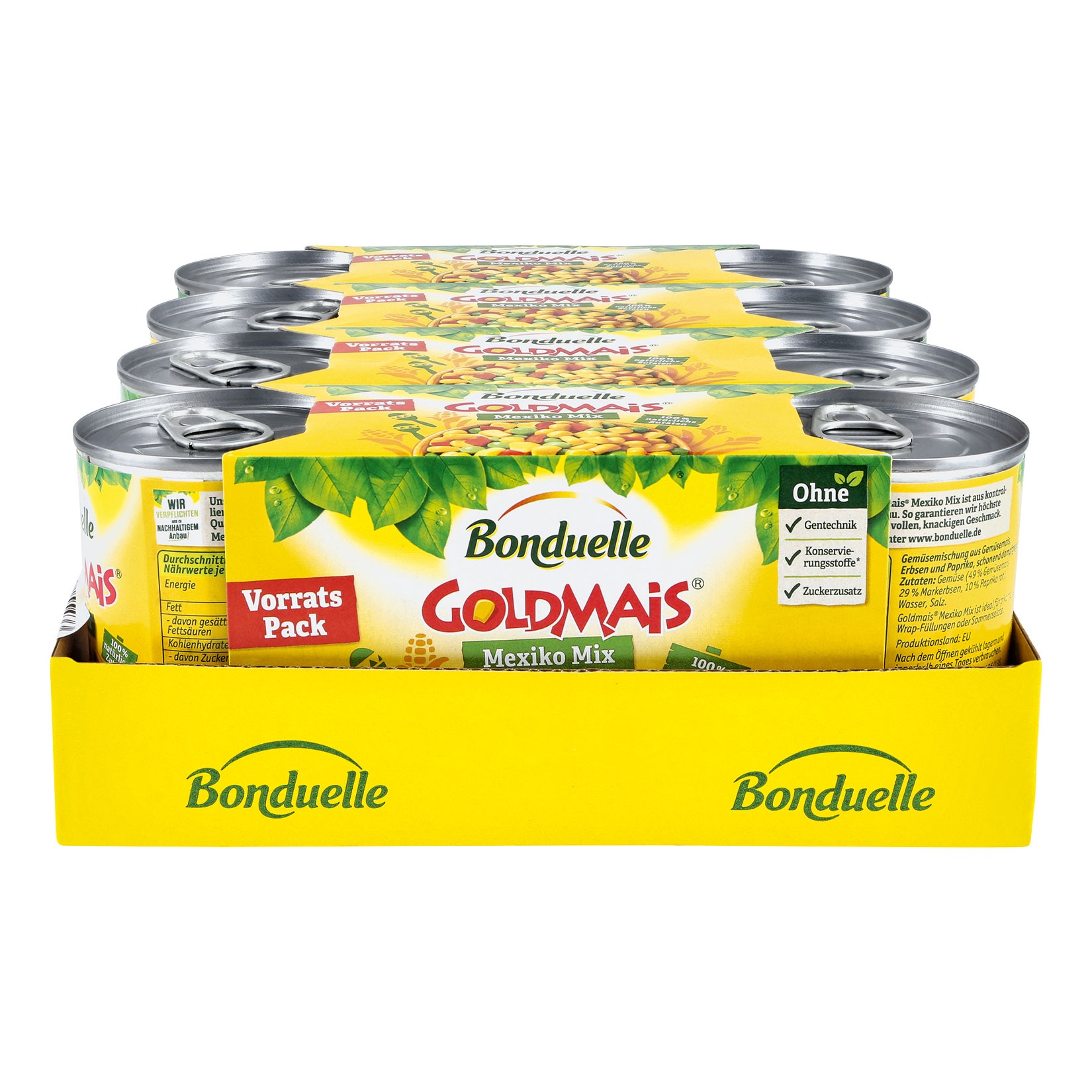 Bonduelle Mexiko Mix 465 g Abtropfgewicht, 4er Pack - Bild 1