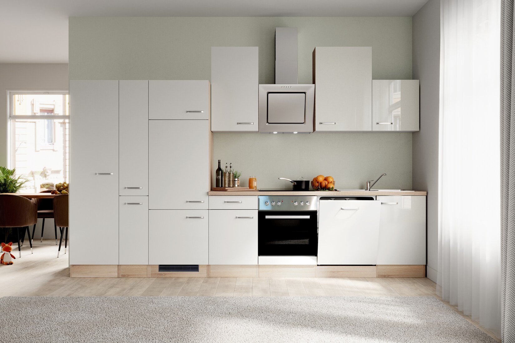 Flex-Well Küchenzeile G-360-2902-015 versch. Farben | 04047584067469