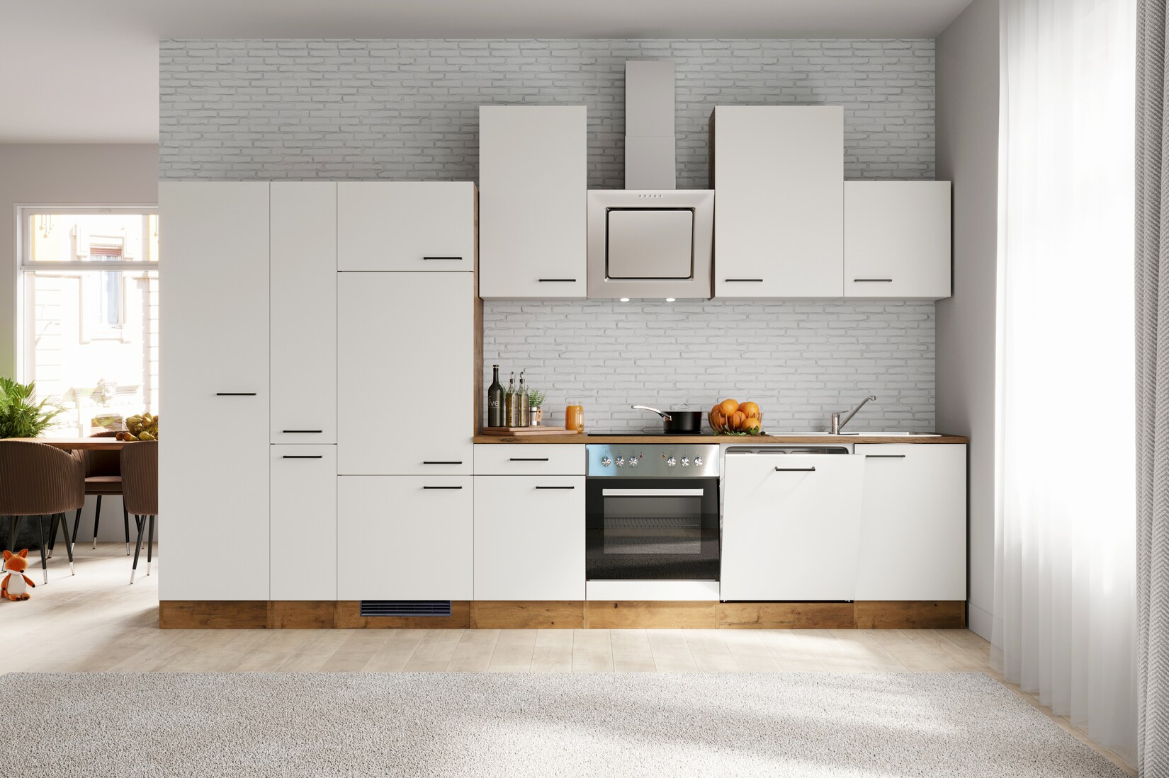 Flex-Well Küchenzeile G-360-2902-015 versch. Farben | 04047584068589