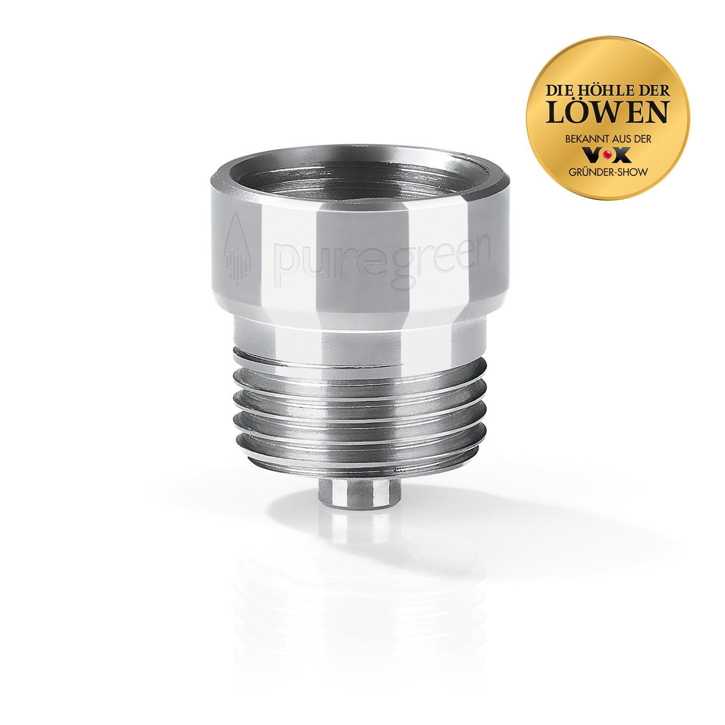 puregreen Wassersparer f&uuml;r die Dusche chromfarben mit zus&auml;tzlichem Einsatz - Bild 1