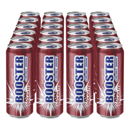 Booster Energy Drink Granatapfel 0,33 Liter Dose, 24er Pack