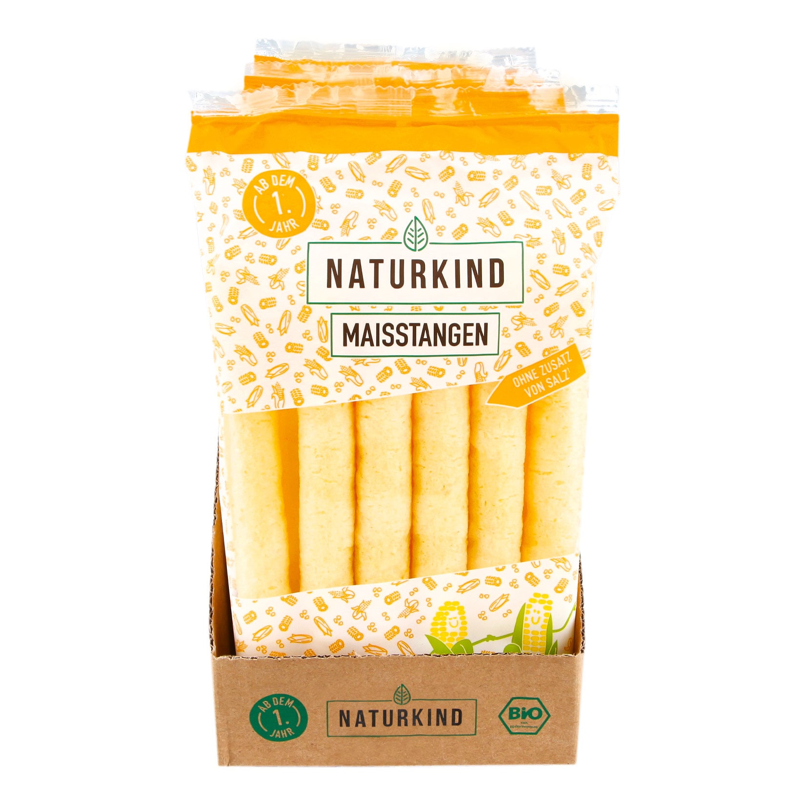 NATURKIND Bio Maisstangen 30 g, 8er Pack - Bild 1