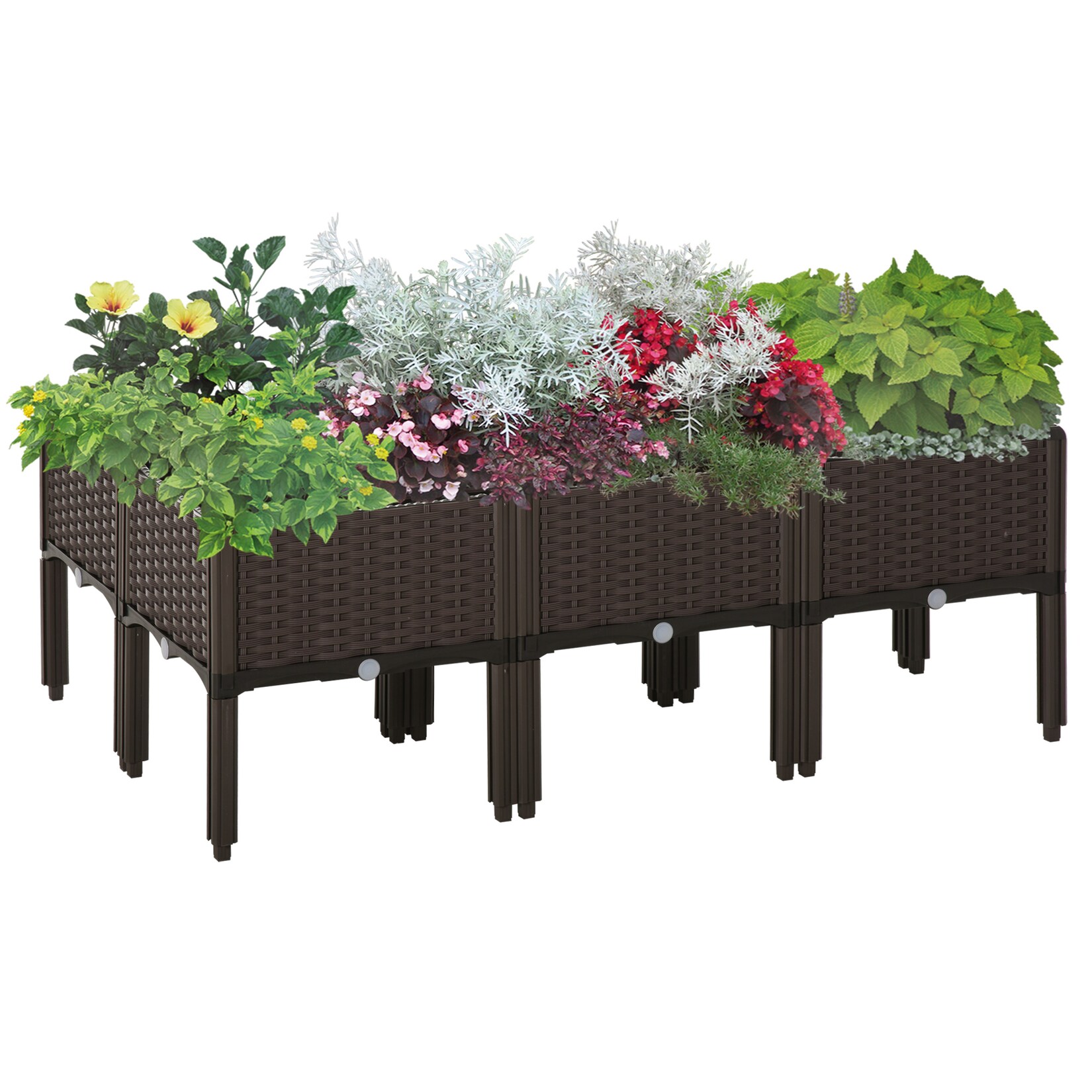 Outsunny Hochbeet Kunststoff-Kunststoff | 04251774934503