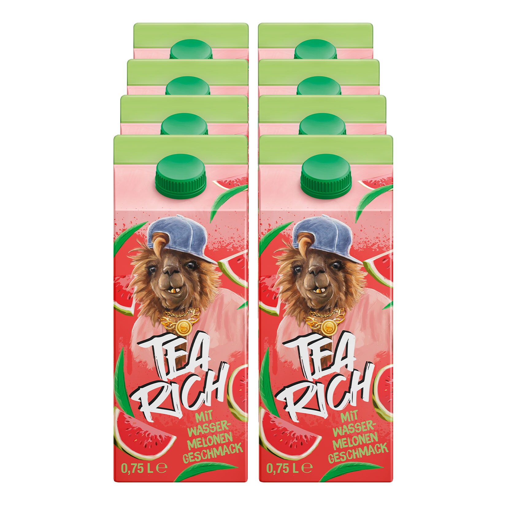 Tea Rich Eistee Wassermelone 0,75 Liter, 8er Pack - Bild 1