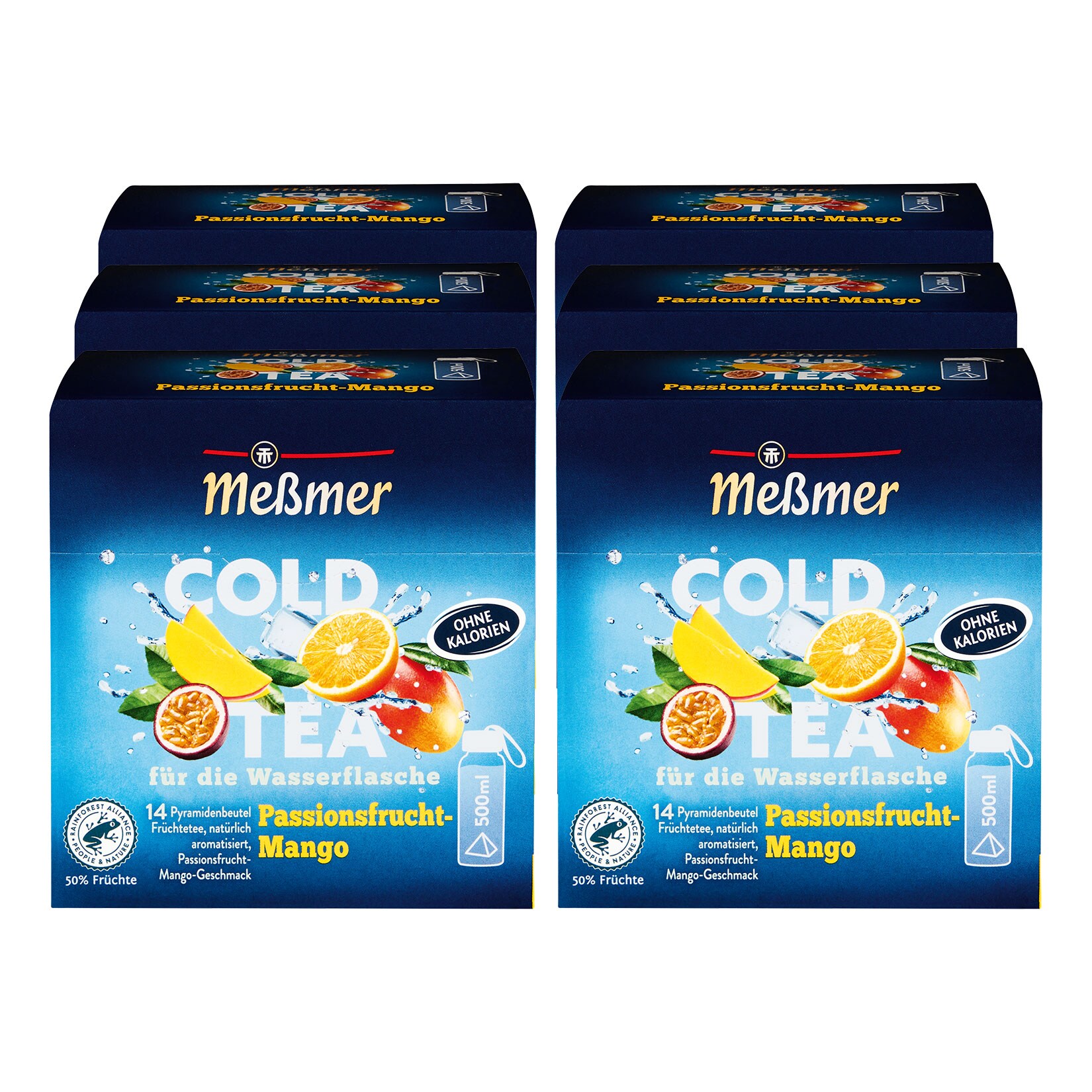 Me&szlig;mer Cold Tea Passionsfrucht-Mango 38,5 g, 6er Pack - Bild 1