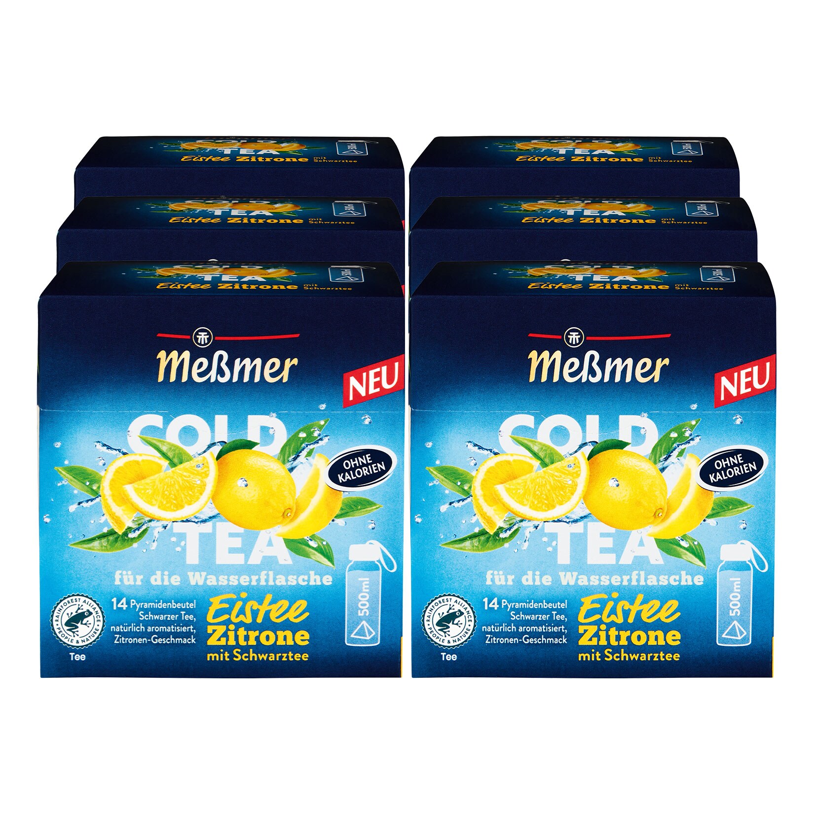 Me&szlig;mer Cold Tea Eistee Zitrone 38,5 g, 6er Pack - Bild 1