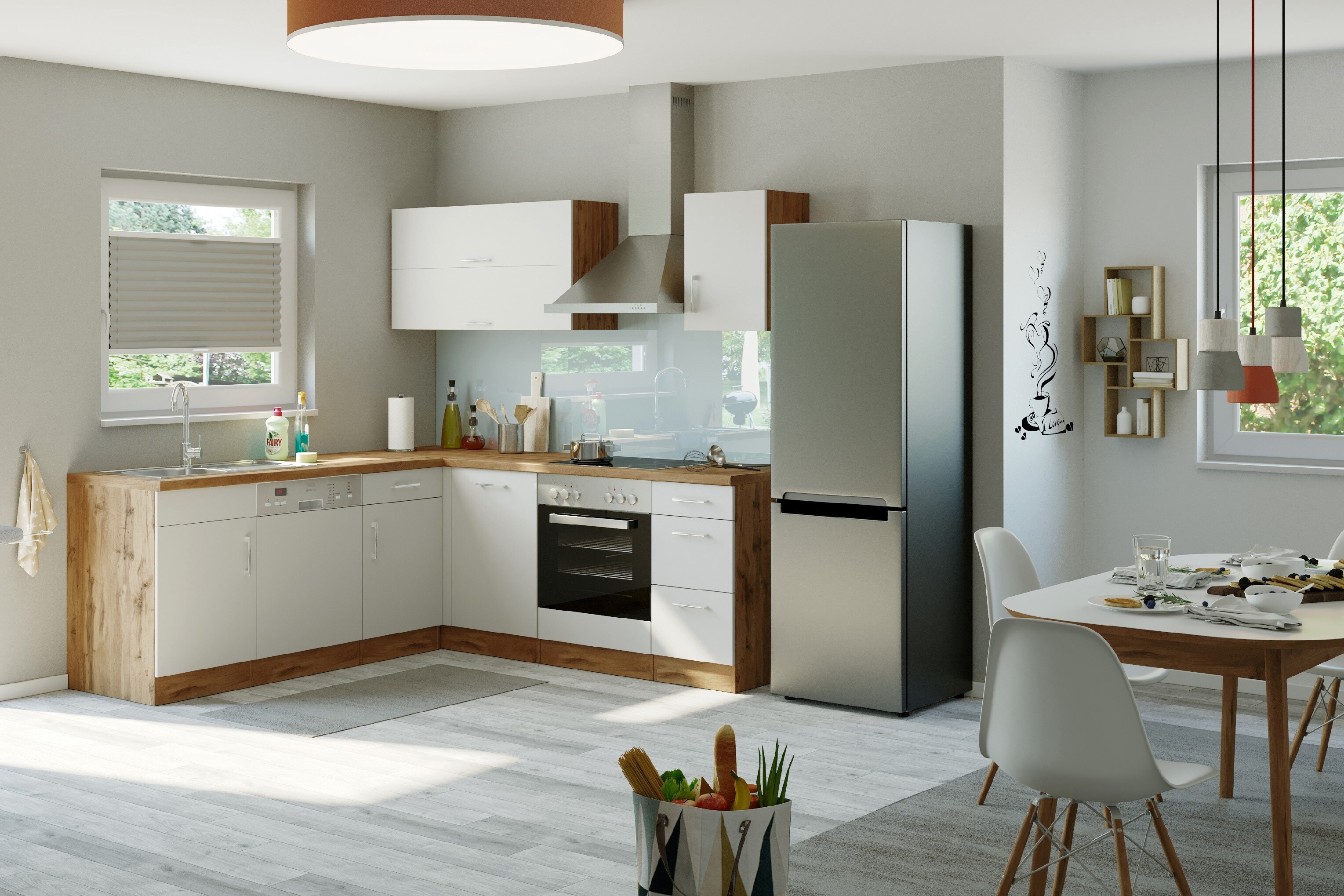 HELD Winkelk&uuml;che 210x210cm, Klappenh&auml;nger, ohne Einbauger&auml;te, versch. Farben - Bild 1