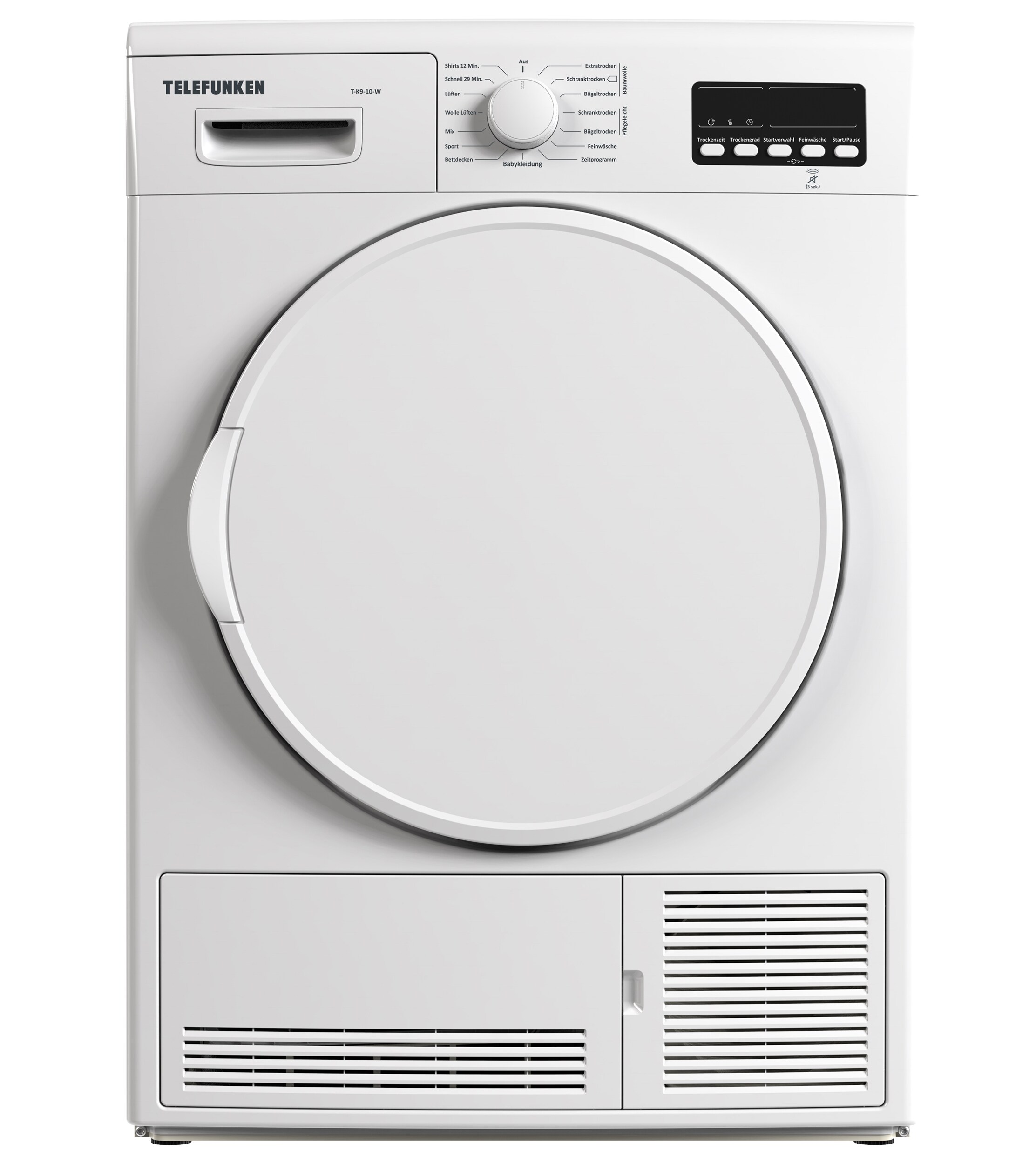 Telefunken T-K9-10-W Kondenstrockner 9kg, wei&szlig; - Bild 1