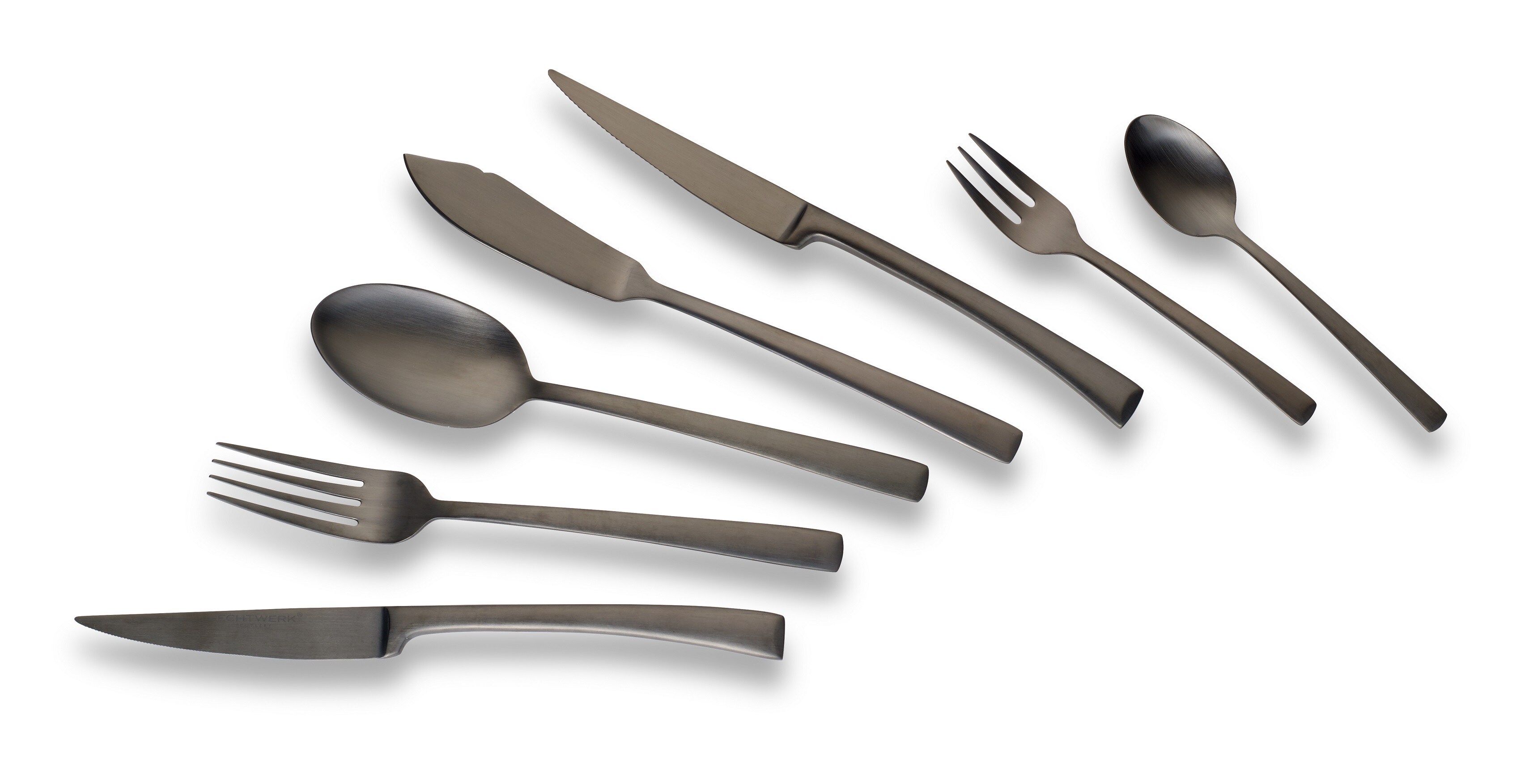 Echtwerk Tafelbesteck AVELINO 42 tlg - Black-Edition - Bild 1