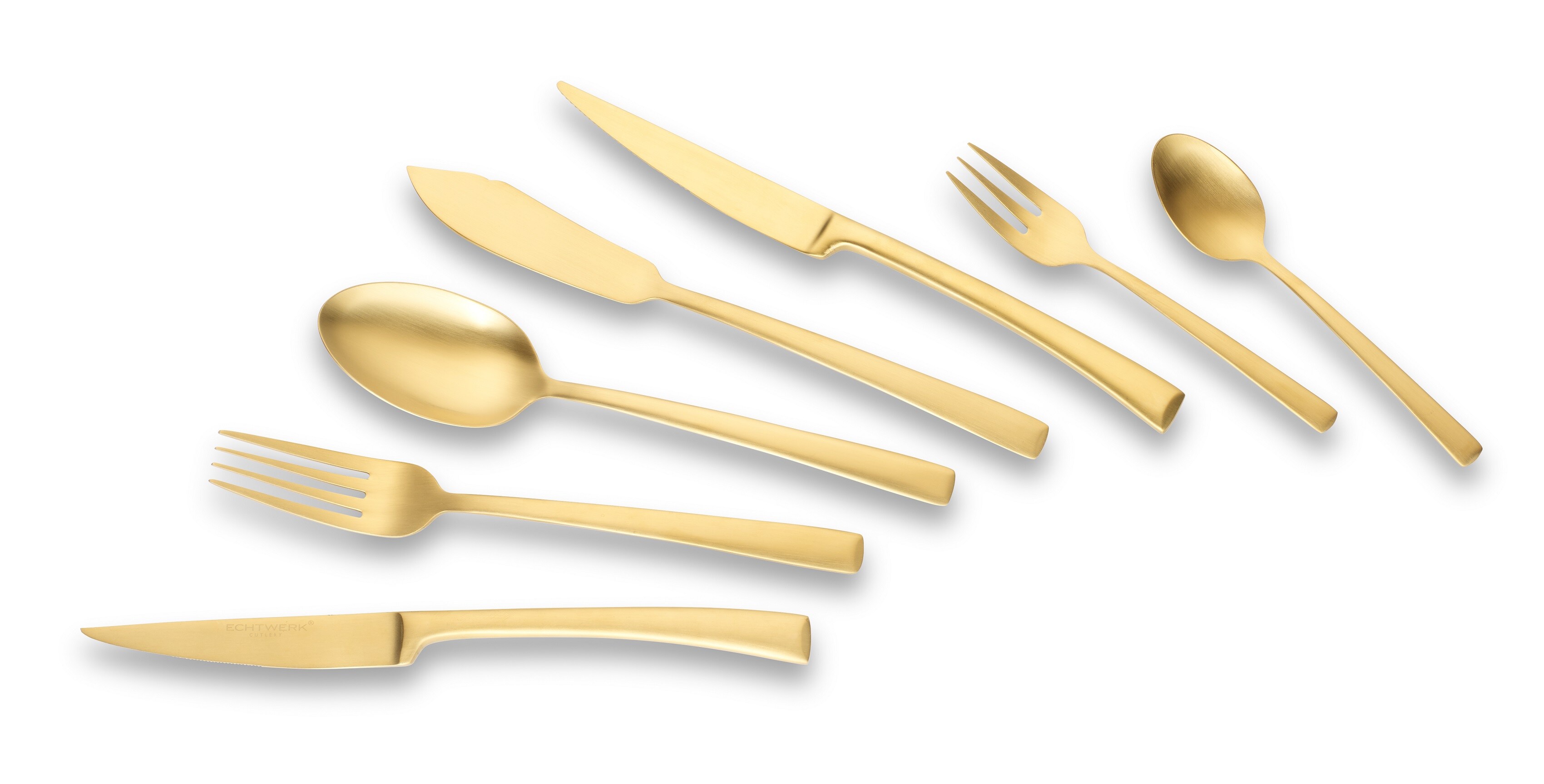 Echtwerk Tafelbesteck Avelino - 42 tlg - Gold-Edition - Bild 1