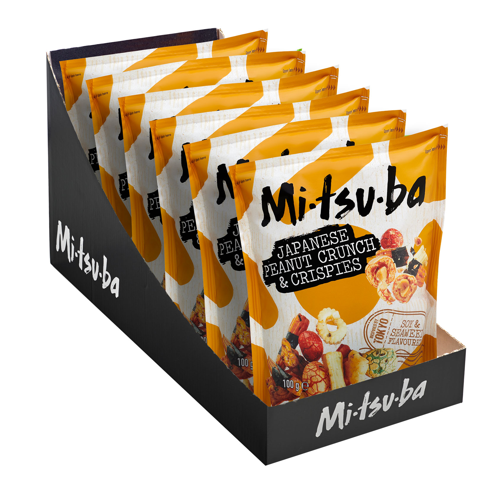 Mitsuba Japanese Peanut Crunch & Crispies 100g, 6er Pack - Bild 1