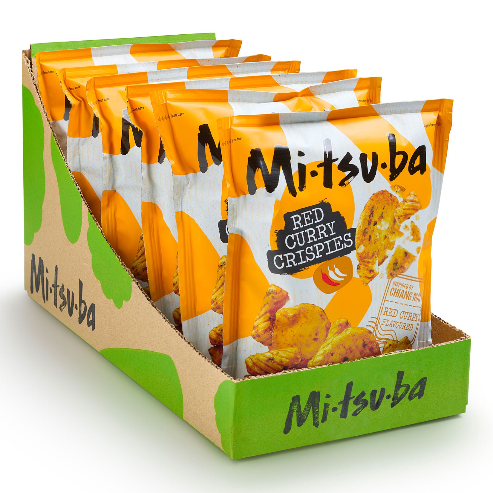 Mitsuba Red Curry Crispies 80g, 6er Pack - Bild 1