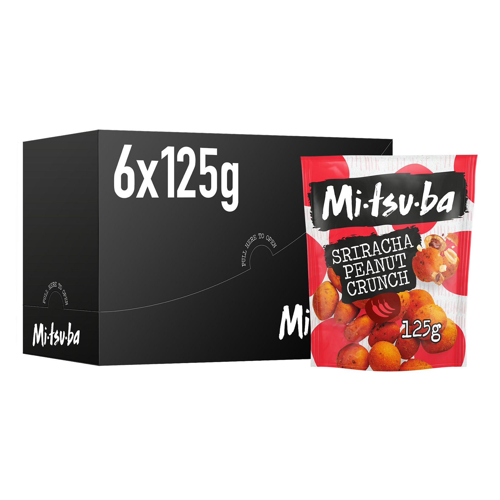 Mitsuba Sriracha Peanut Crunch 125g, 6er Pack - Bild 1
