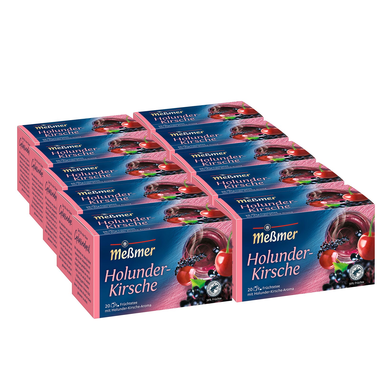 Me&szlig;mer Holunder-Kirsche Tee 55 g, 10er Pack - Bild 1