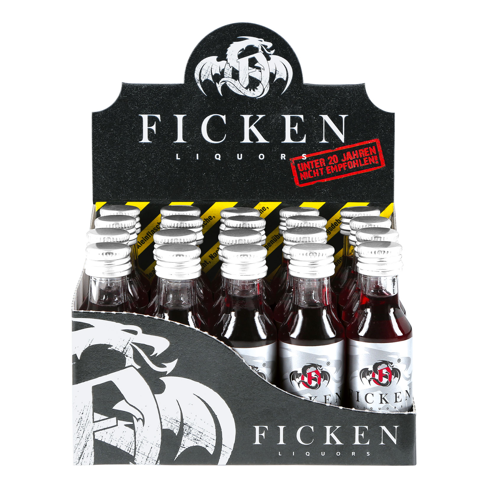 Ficken Jostabeerenlik&ouml;r 15,0 % vol 20ml, 20er Pack - Bild 1