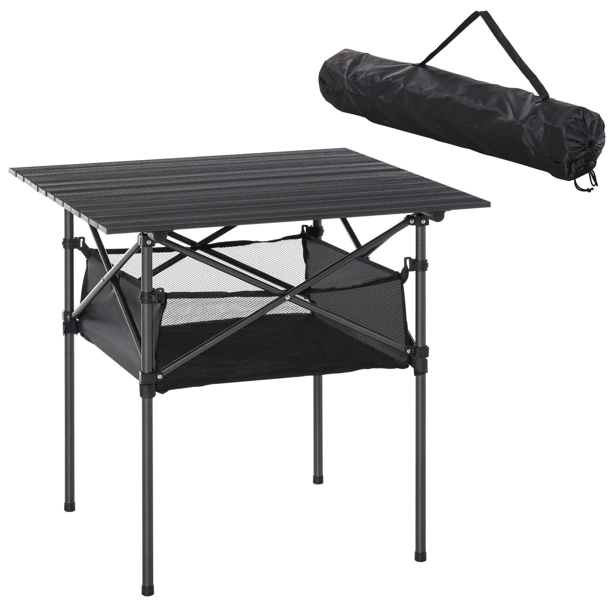 Outsunny Campingtisch Aluminium, Stahl - Bild 1