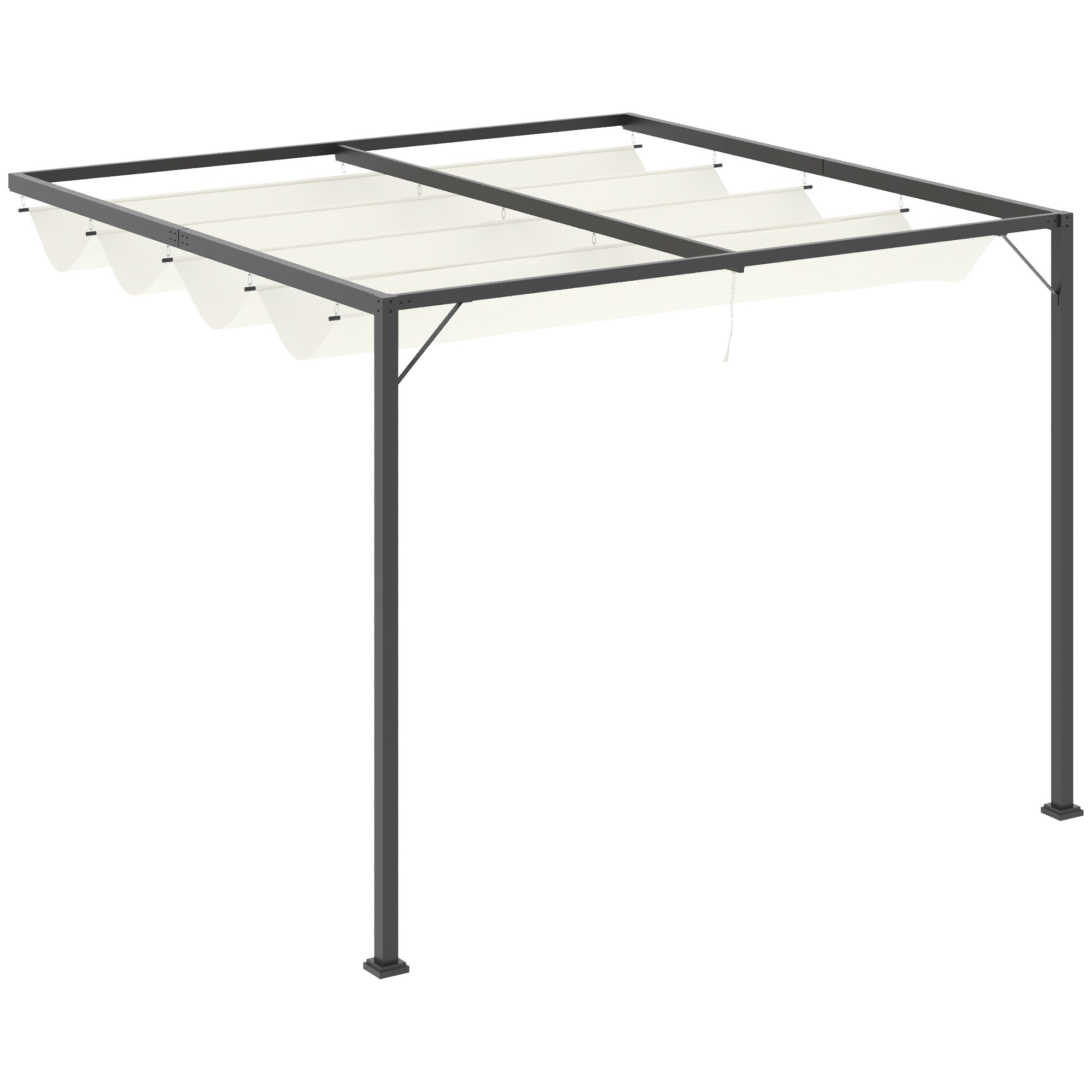 Outsunny Pergola Metall, Polyester - Bild 1