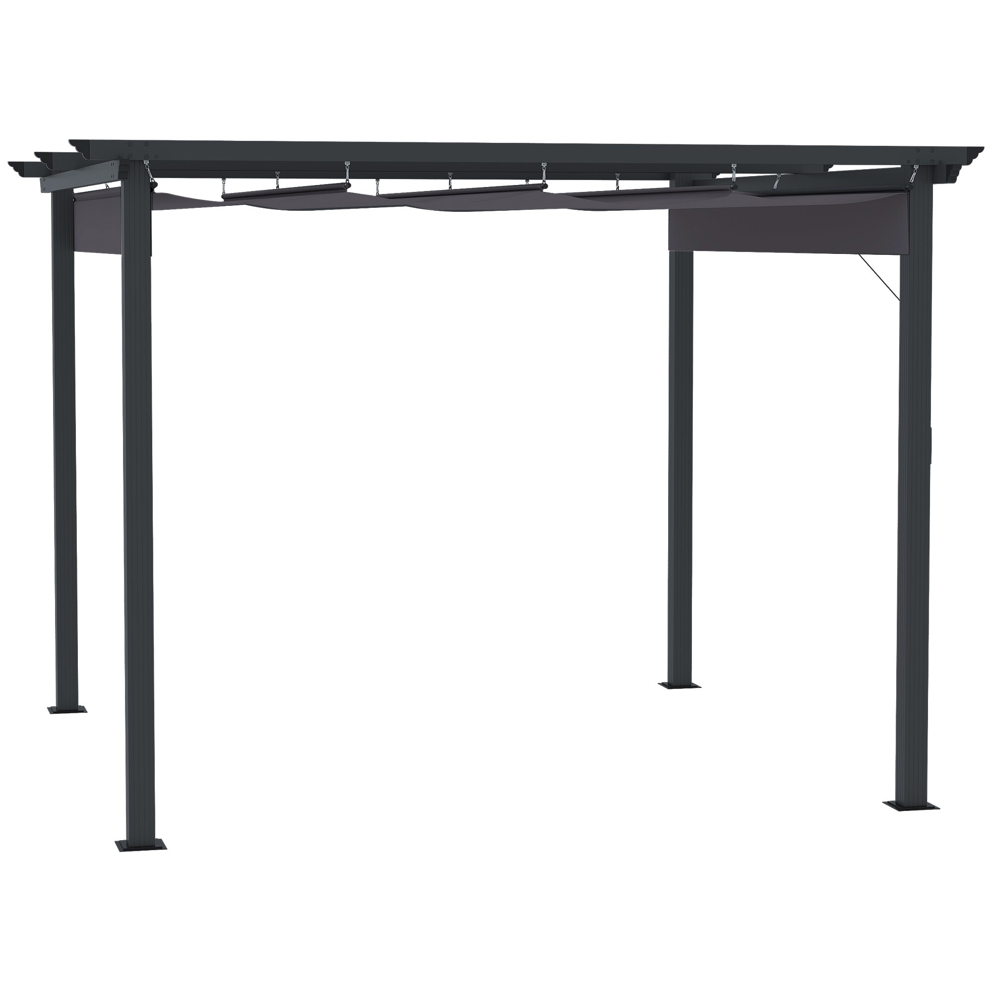 Outsunny Pergola Aluminum, Polyester - Bild 1