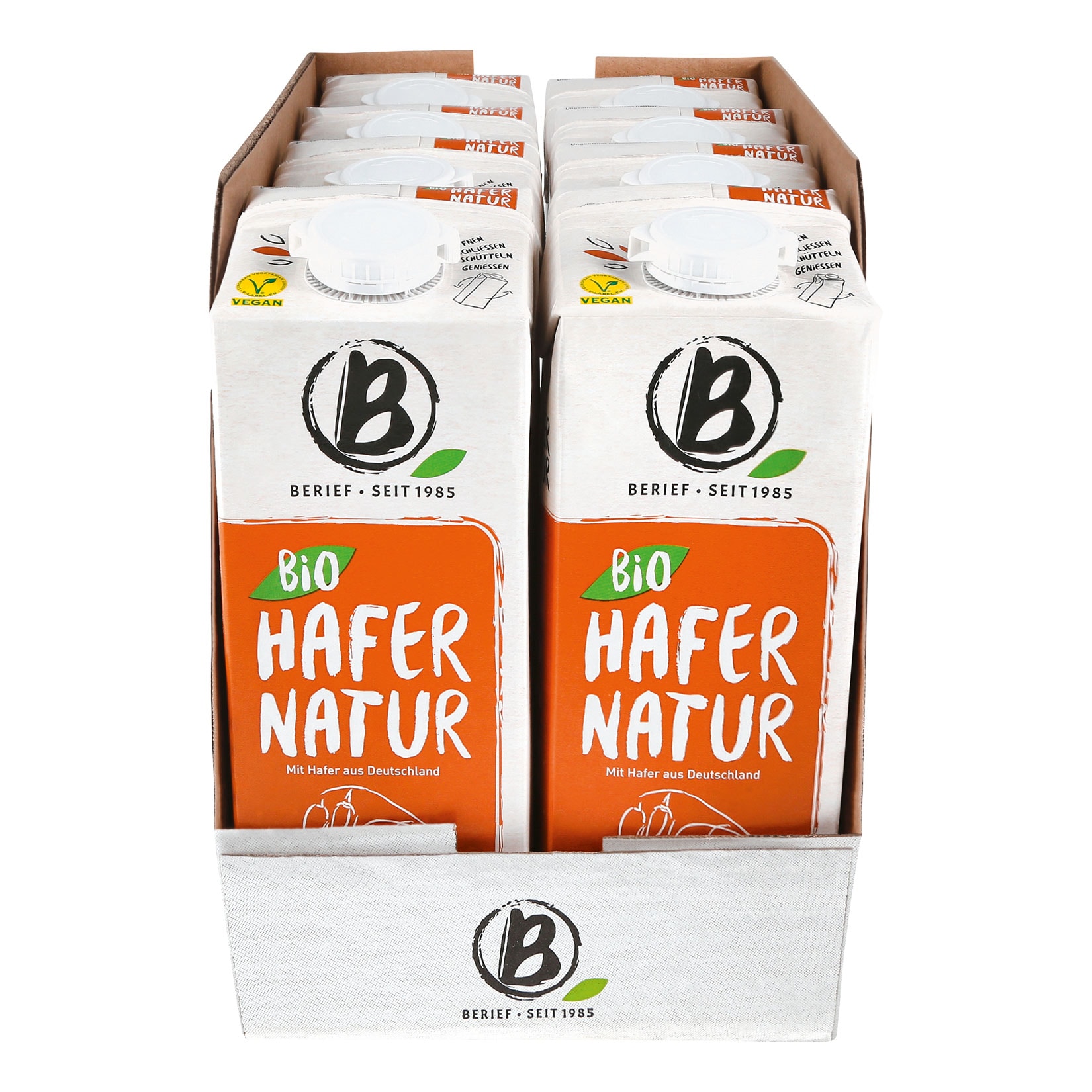 Berief Bio Hafer Drink Natur 1 Liter, 8er Pack - Bild 1