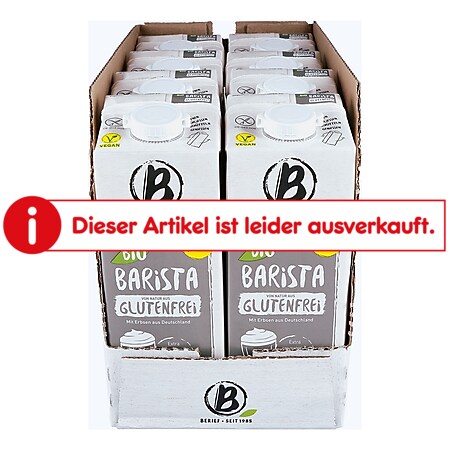 Berief Bio Barista Erbse Glutenfrei 1 Liter, 8er Pack - Bild 1