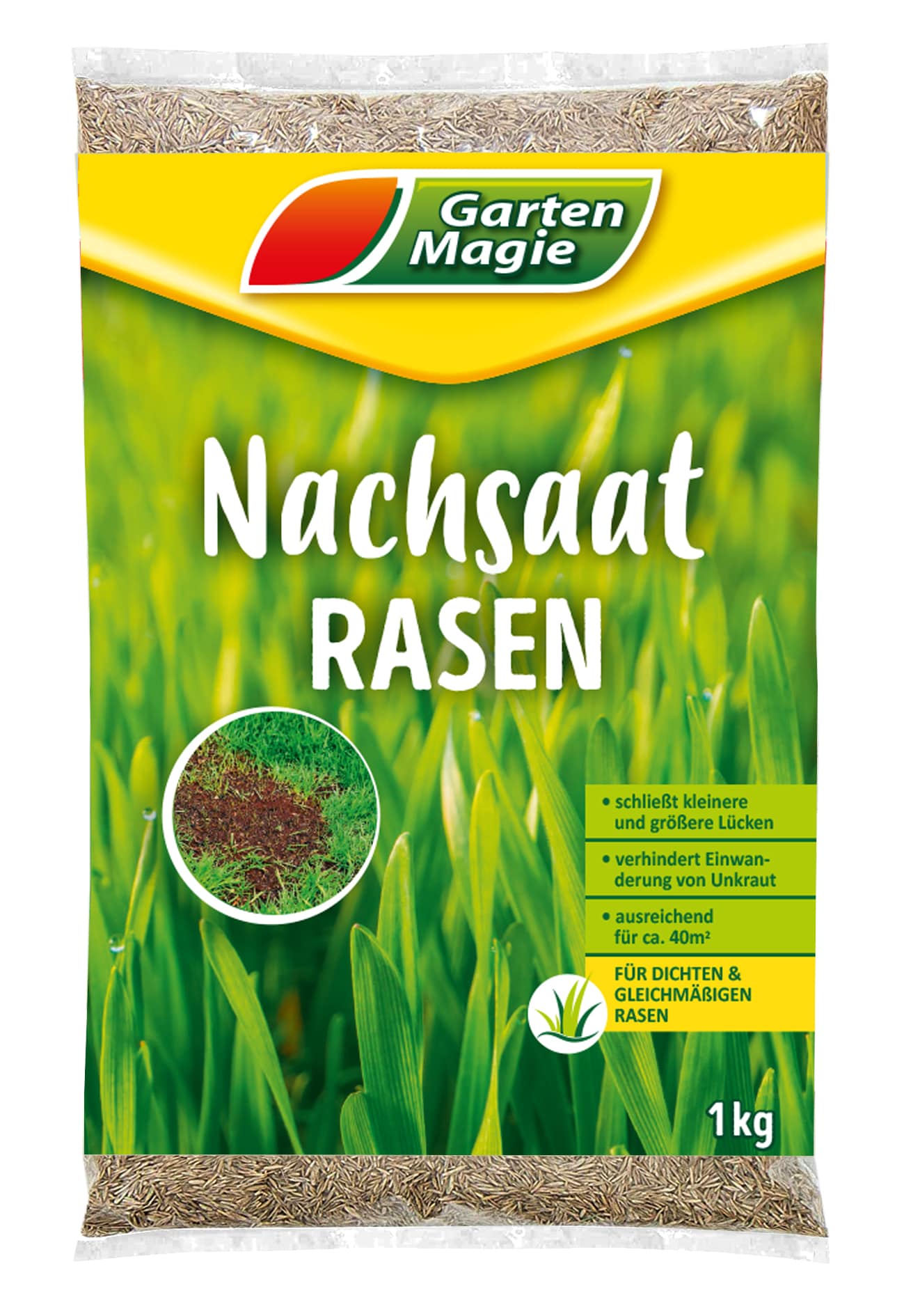 Gartenmagie Nachsaatrasen 1kg - Bild 1
