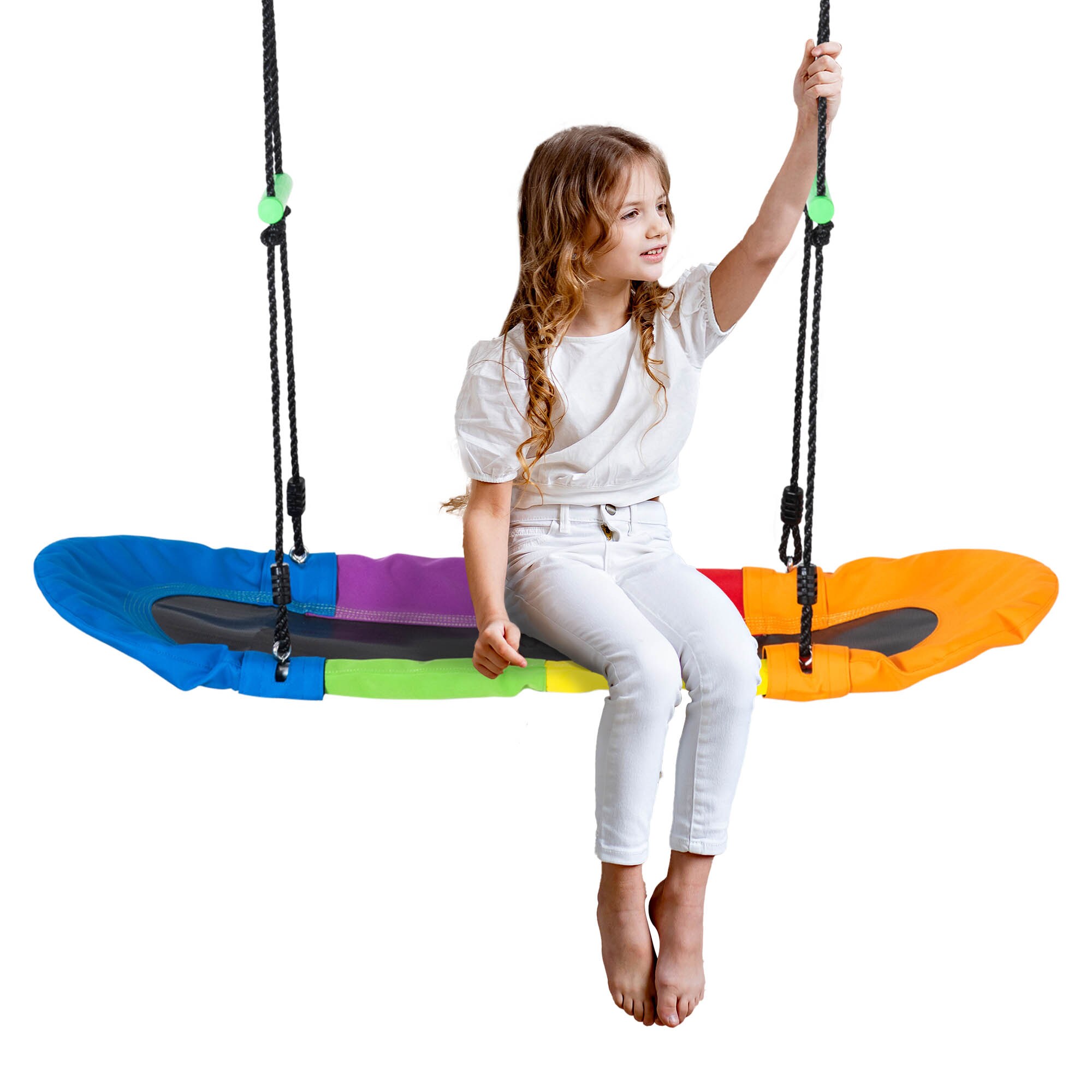 Outsunny Kinderschaukel Metall, PE-Schaum, PE, Oxford-Gewebe - Bild 1