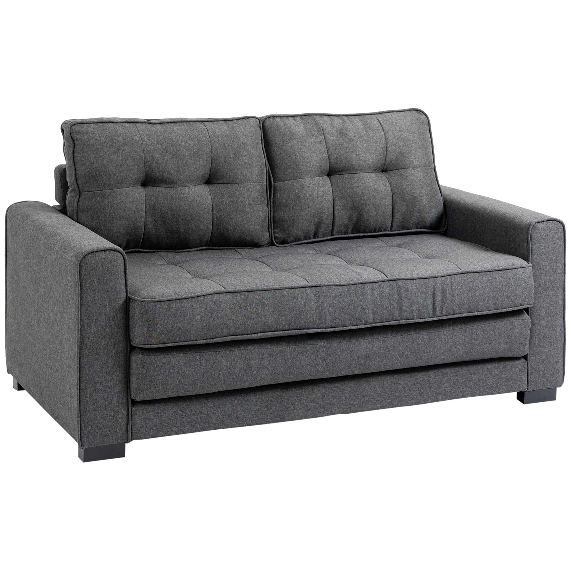 HOMCOM Schlafsofa Polyester, Gummiholz - Bild 1