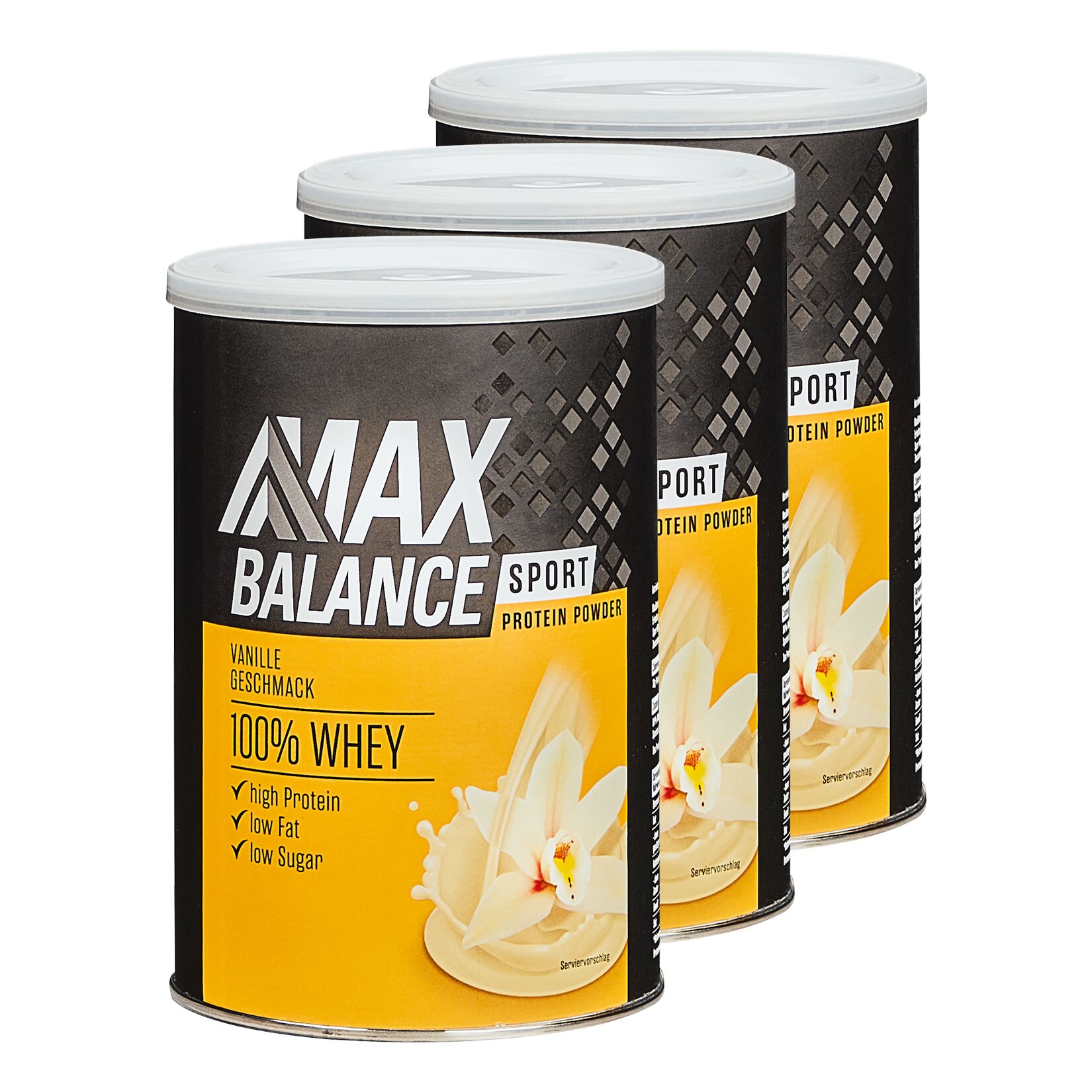 MaxBalance Protein Drink Whey Vanilla 360 g, 3er Pack - Bild 1