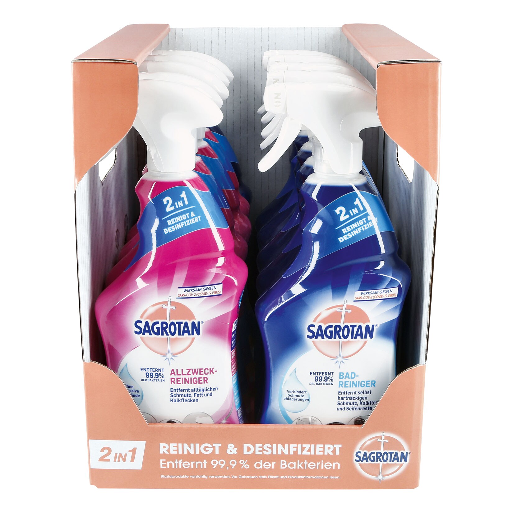 Sagrotan Reiniger 750 ml, verschiedene Sorten, 10er Pack | 04251758417428