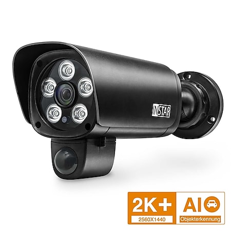 Instar IN-9408 2K Überwachungskamera mit WLAN in schwarz - Bild 1