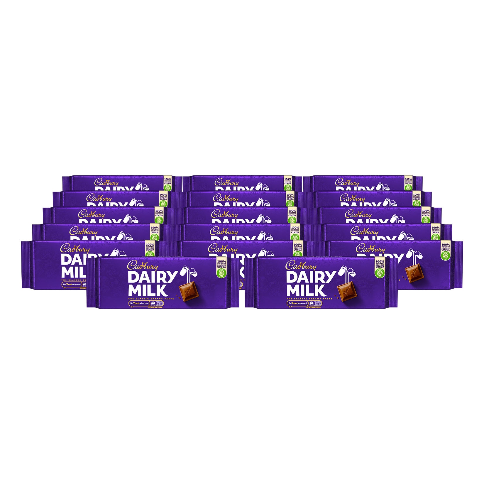 Cadbury Dairy Milk 180 g, 17er Pack - Bild 1