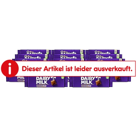 Cadbury Dairy Milk 180 g, 17er Pack - Bild 1