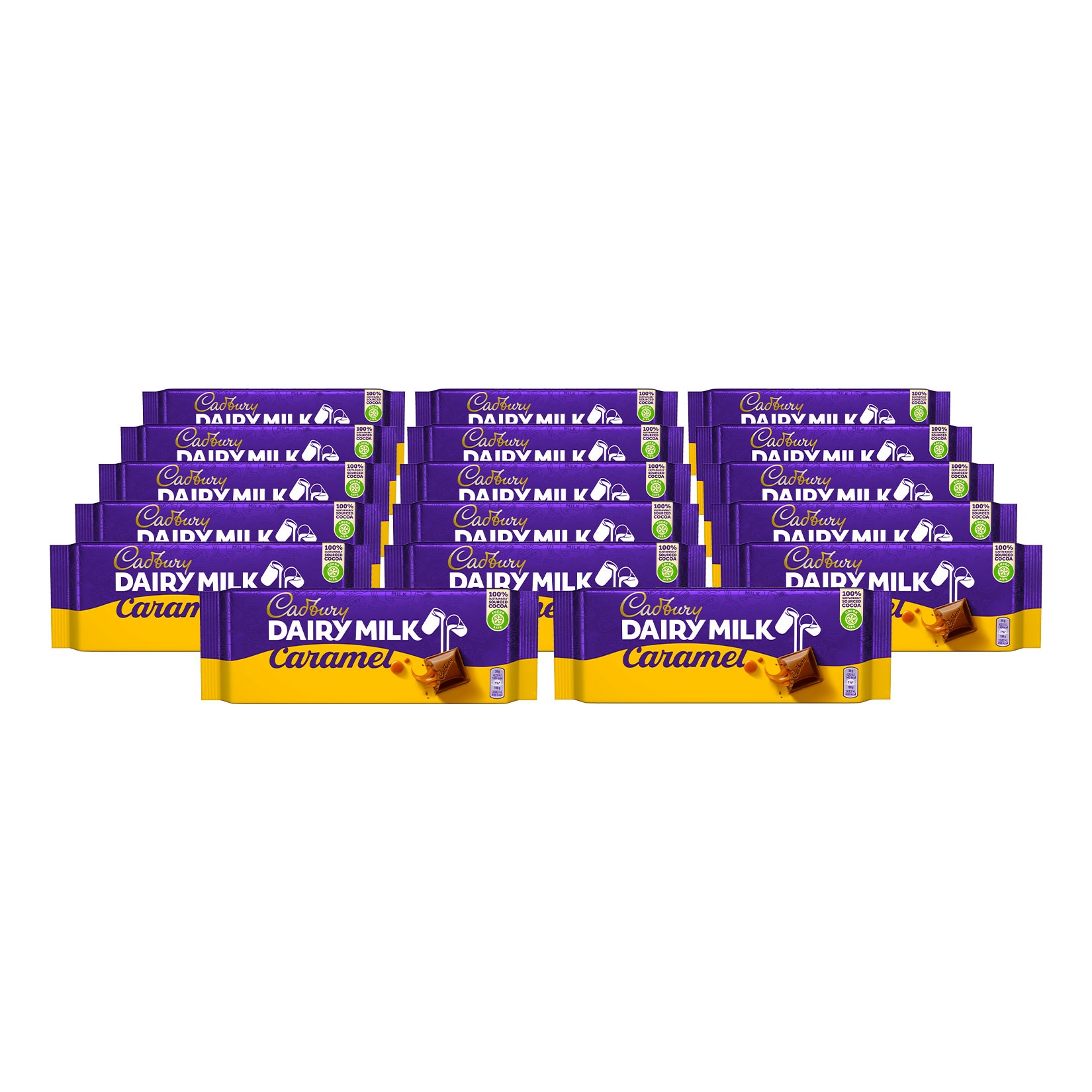 Cadbury Milk Caramel 180 g, 17er Pack - Bild 1