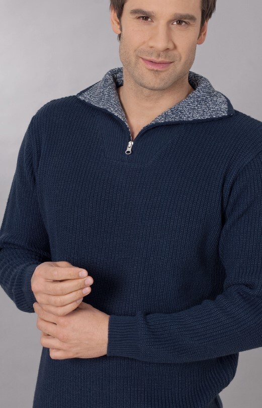 Herren Troyer Pullover – Marine,Gr. XL | 02100000857418