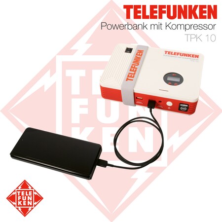 Telefunken Powerbank mit Kompressor TPK 10 online kaufen bei Netto