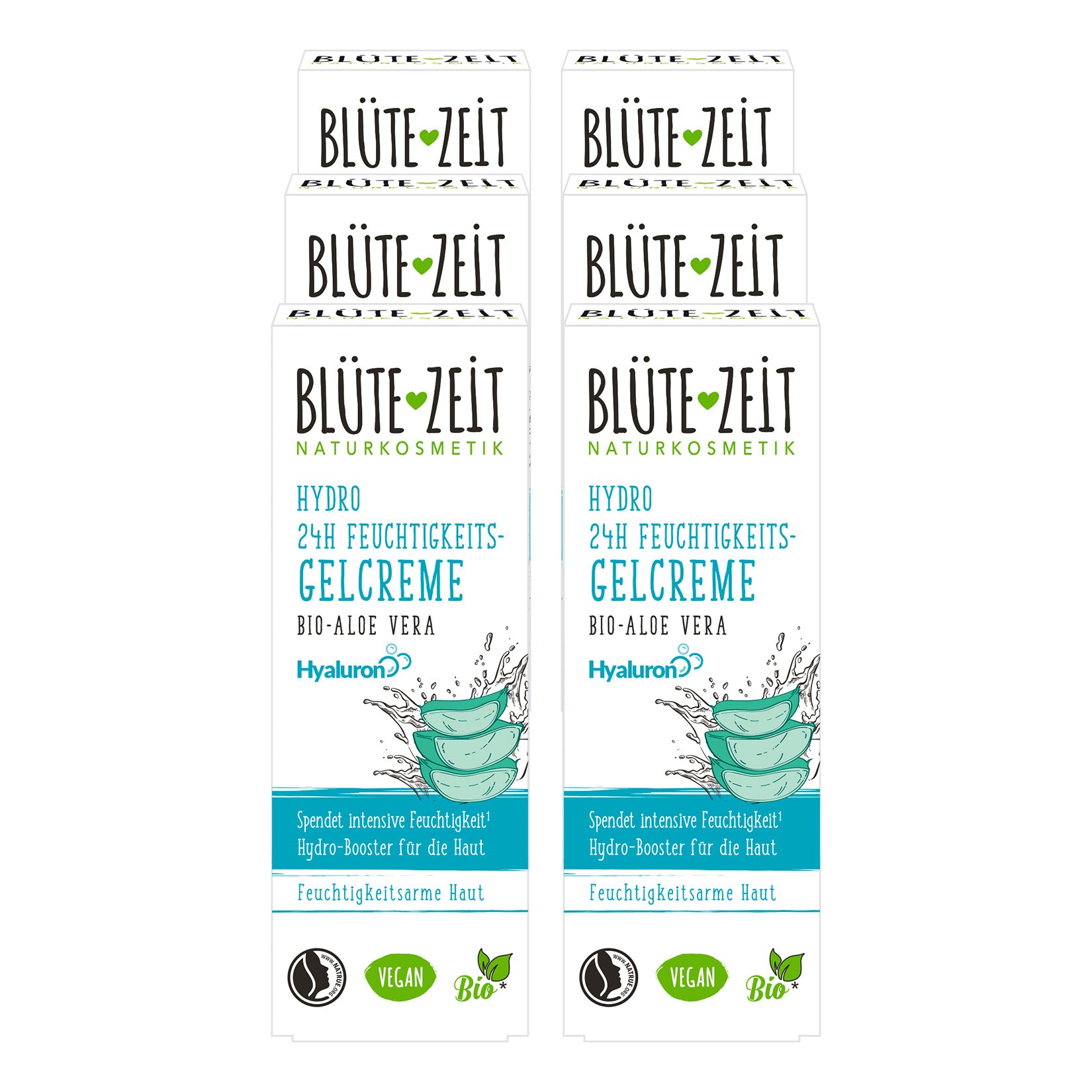 BL&Uuml;TE-ZEIT Feuchtigkeitsgelcreme Hydro24h 50 ml, 6er Pack - Bild 1