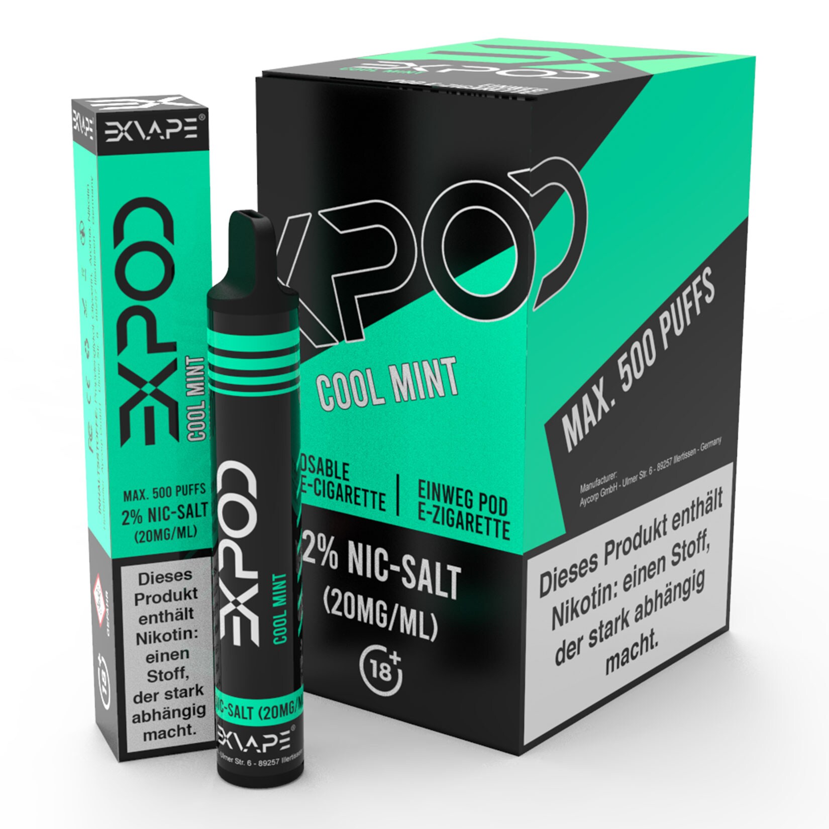Exvape Expod E-Zigarette Cool Mint 500 Züge, 12er Pack online kaufen bei  Netto