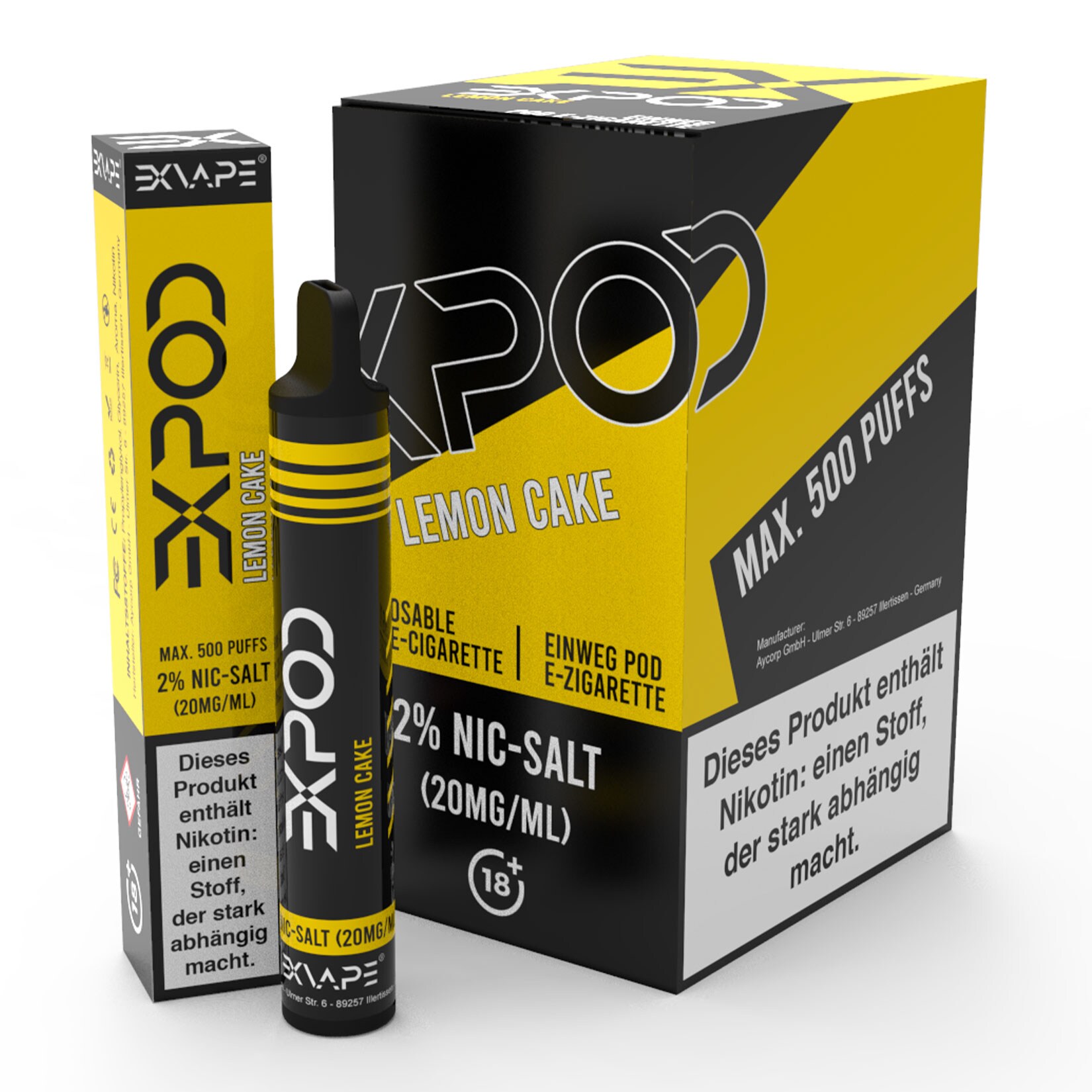 Exvape Expod E-Zigarette Lemon Cake 500 Zge, 12er Pack online kaufen bei  Netto