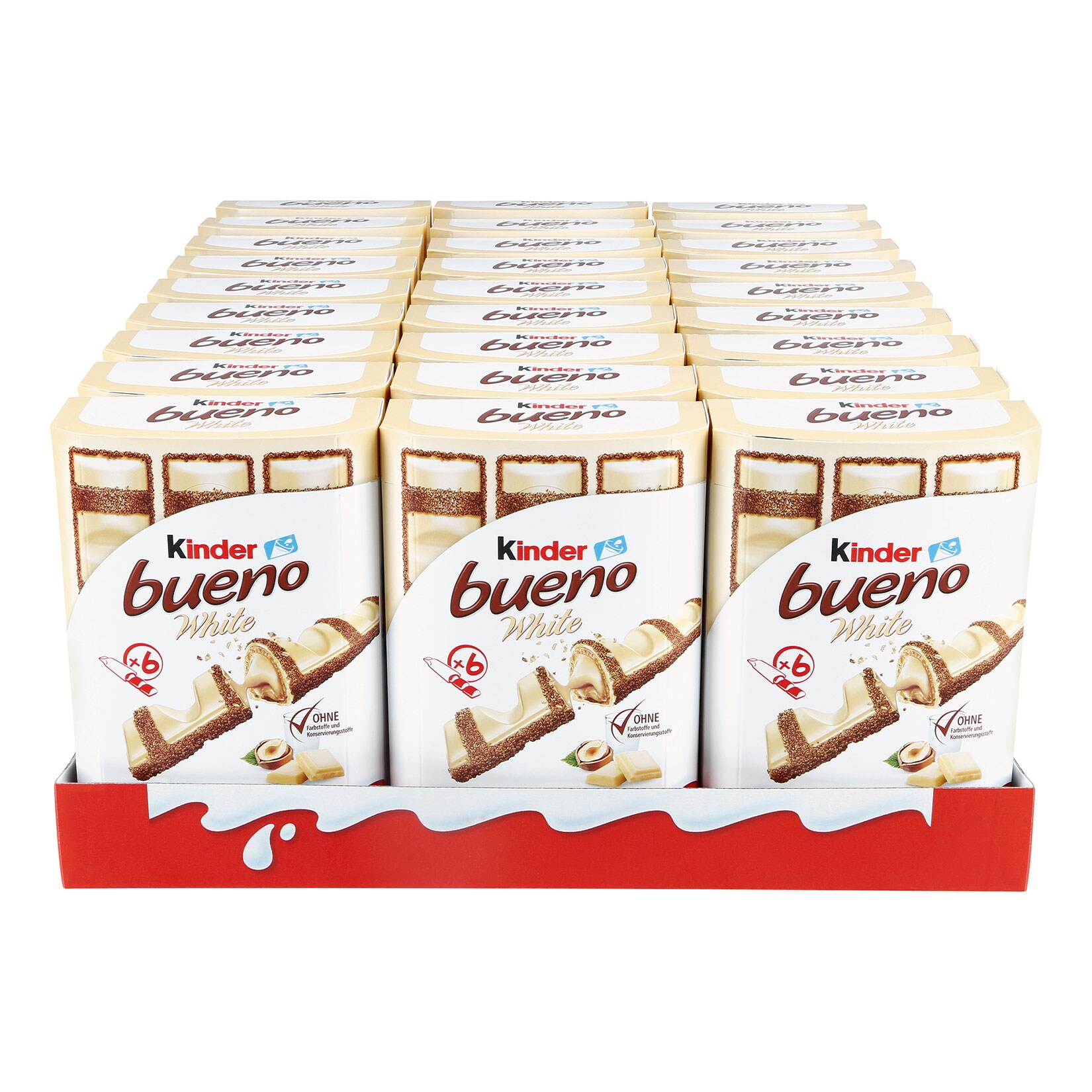 Kinder Bueno White 117 g, 27er Pack - Bild 1