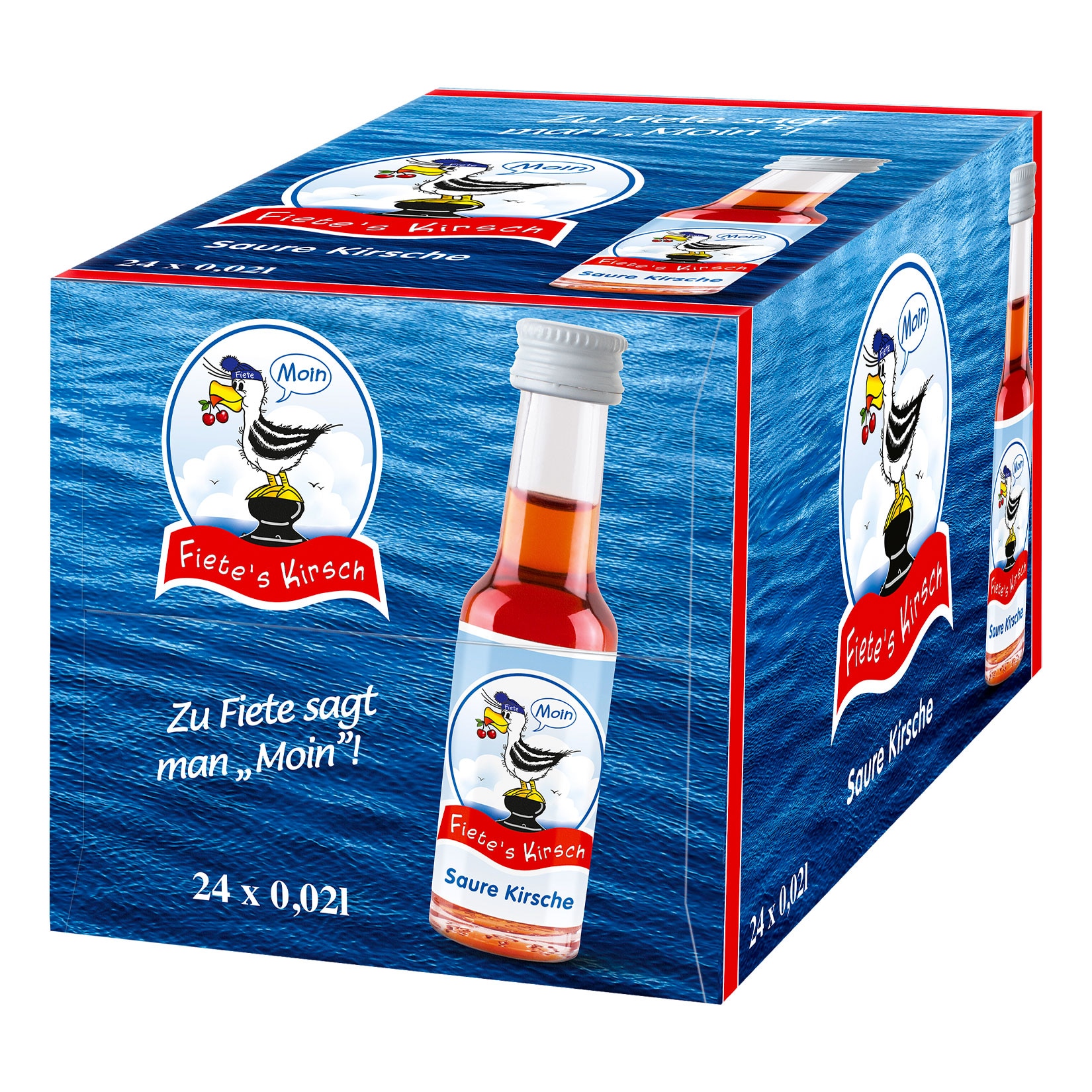 Fiete&acute;s Kirsch Fruchtlik&ouml;r 15,0 % vol 20 ml, 24er Pack - Bild 1
