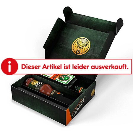 Jägermeister 35,0 % vol 0,7 Liter Geschenkbox mit Grillsoße und Grillschürze - Bild 1