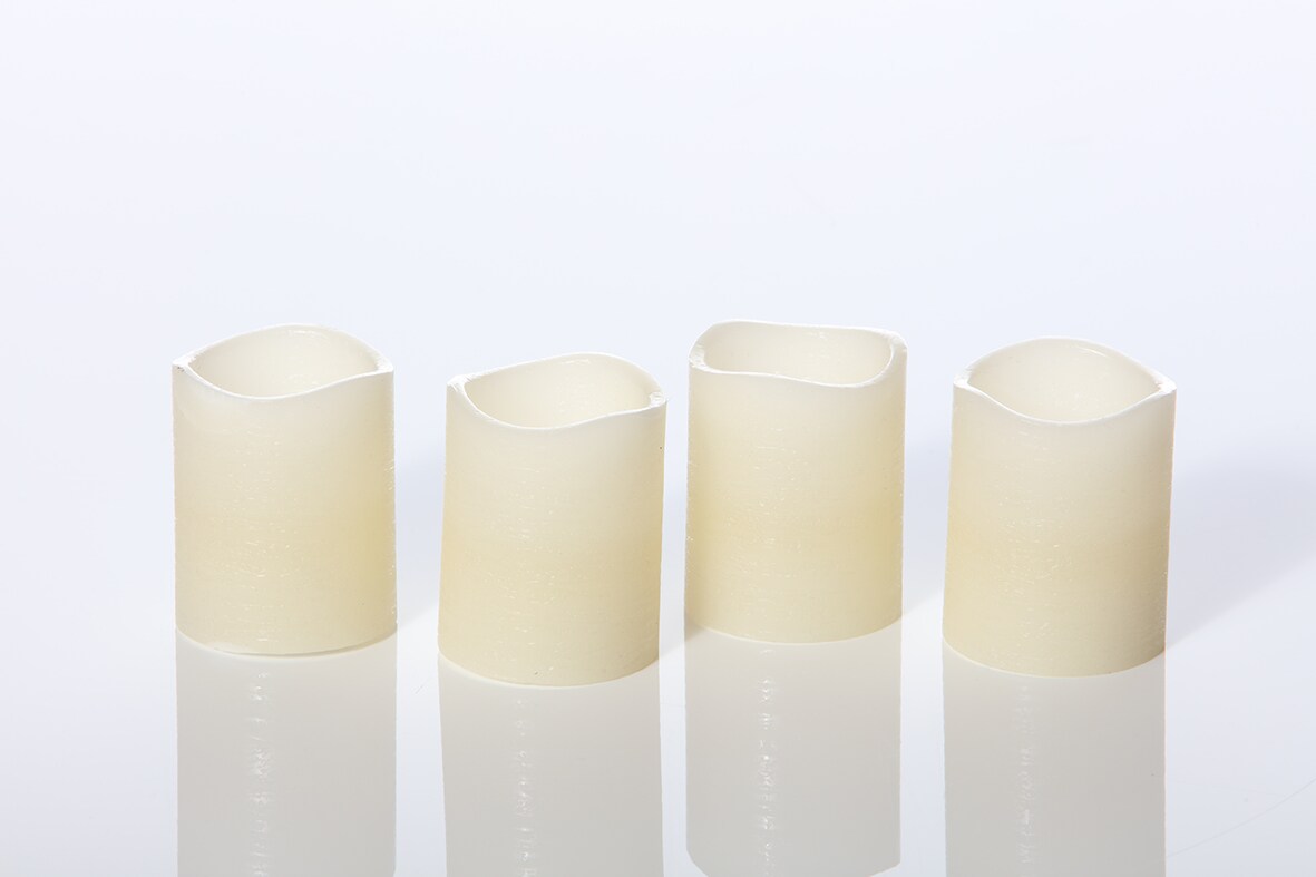 LED Stumpenkerzen 4er (creme) - Bild 1