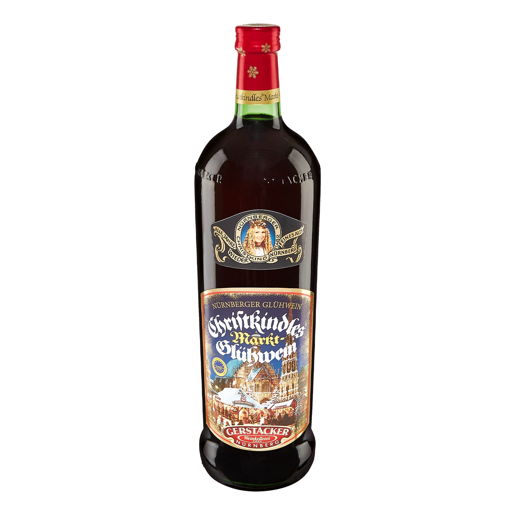 N&uuml;rnberger Christkindles Gl&uuml;hwein 10,0 % vol 1 Liter - Bild 1