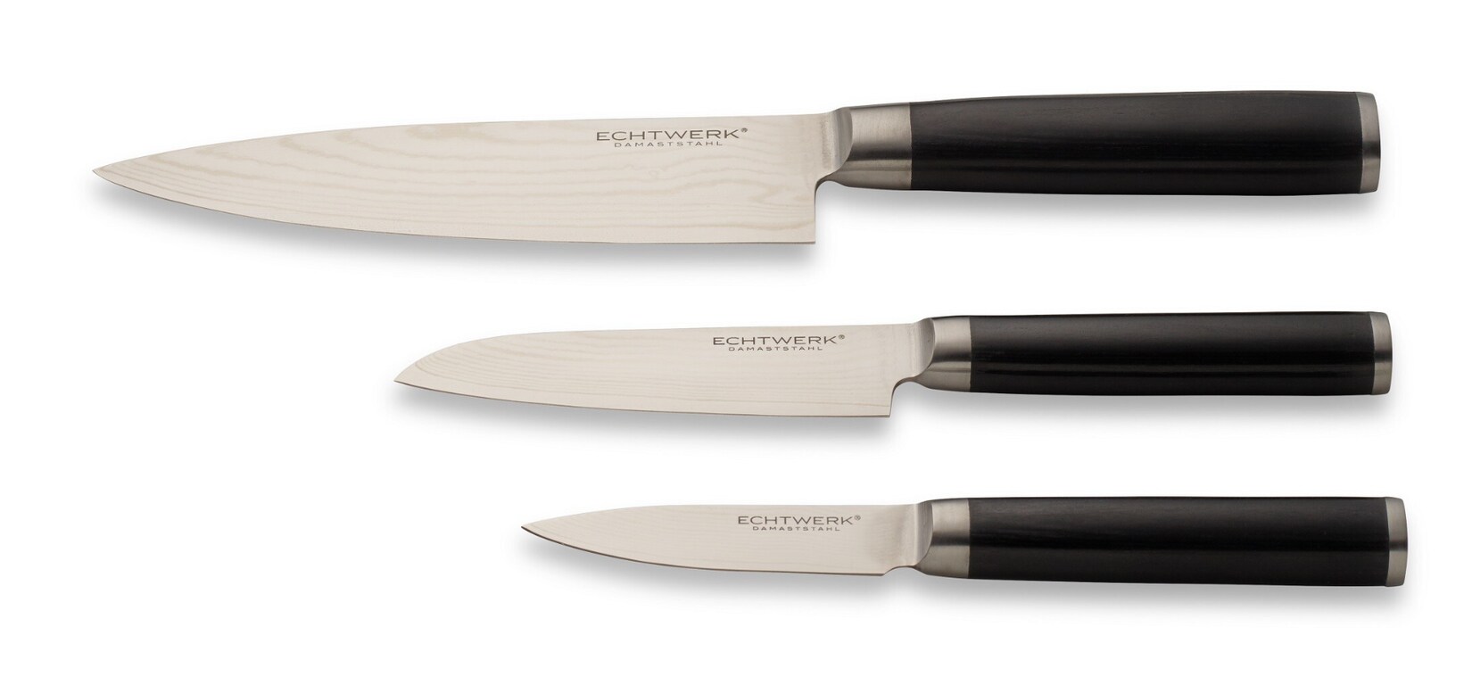 Echtwerk Damaszener Messer-Set, 3-teilig, Küchenmesser-Set | 04260238061693